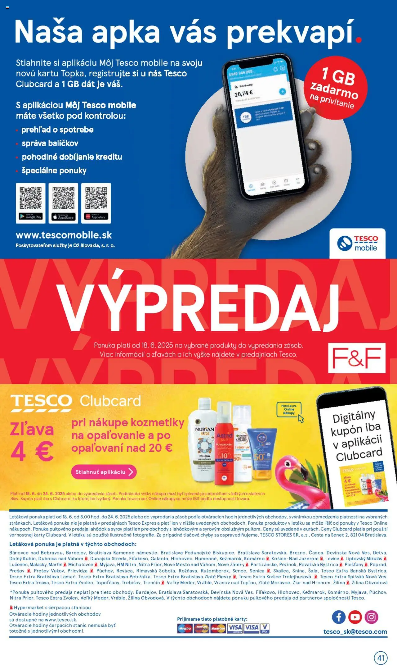 Tesco Hypermarket - leták │ platný od 18.06.2025 | Strana: 41 | Produkty: Hodiny, Mlieko, Nivea