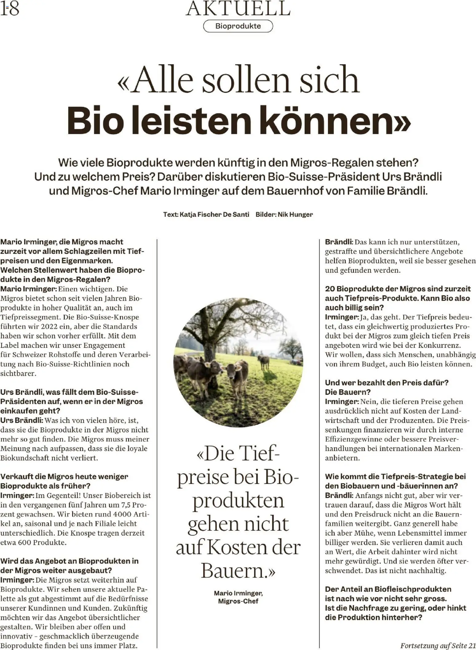 Migros Magazin – gültig ab 24.11.2025 | Seite: 18 | Produkte: Sehen, Bilder