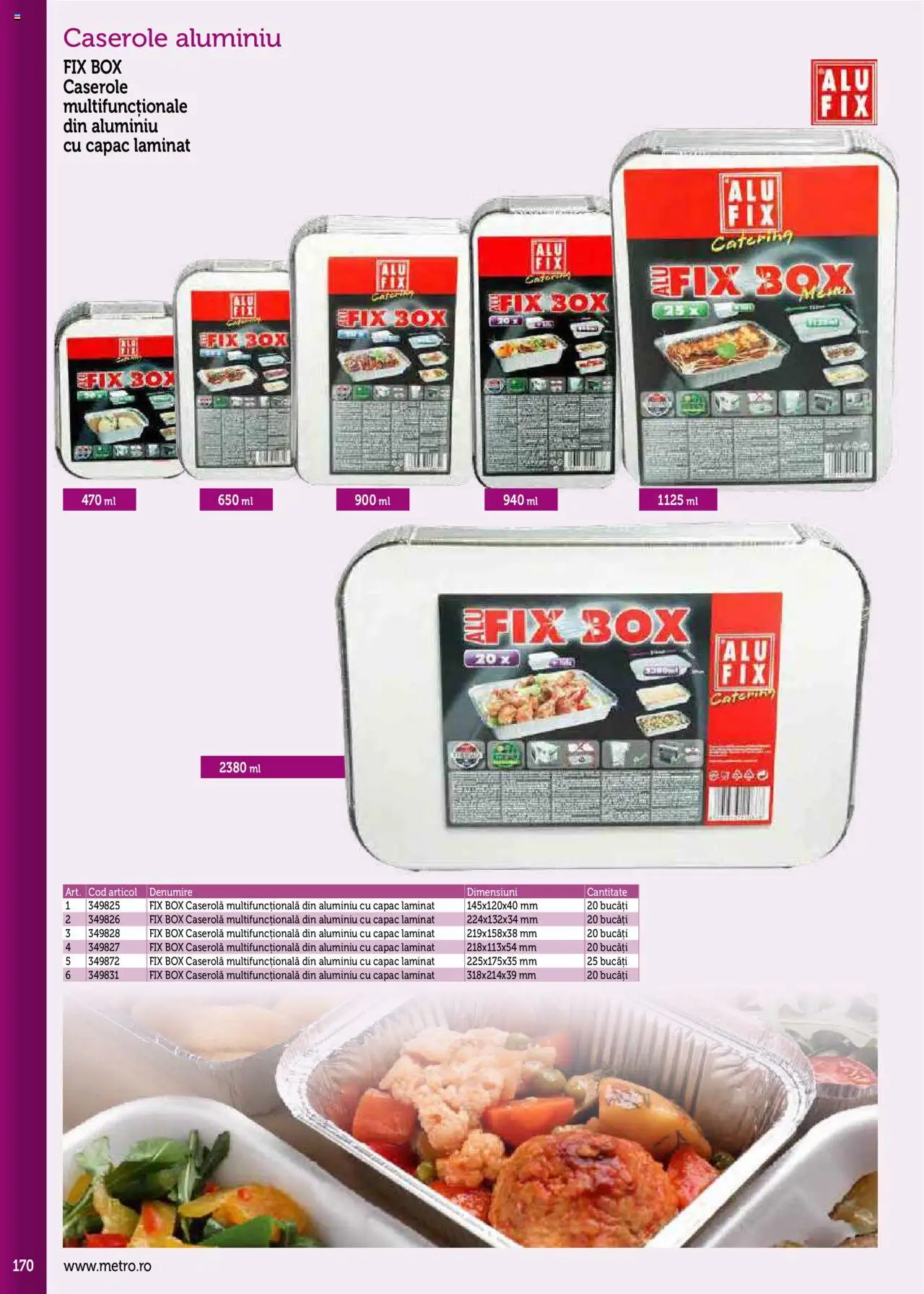 Noul catalog Metro – valabil de la 17.09.2025 | Pagină: 170 | Produse: Caserole