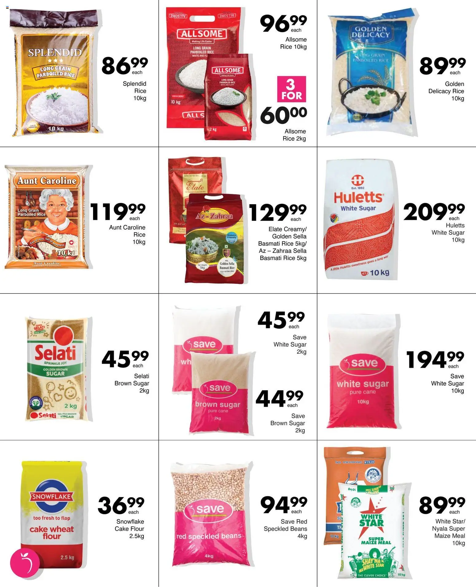 New Save catalogue – valid from 12.02.2026 | Page: 11 | Products: Cake, Beans, Maize meal, Rice