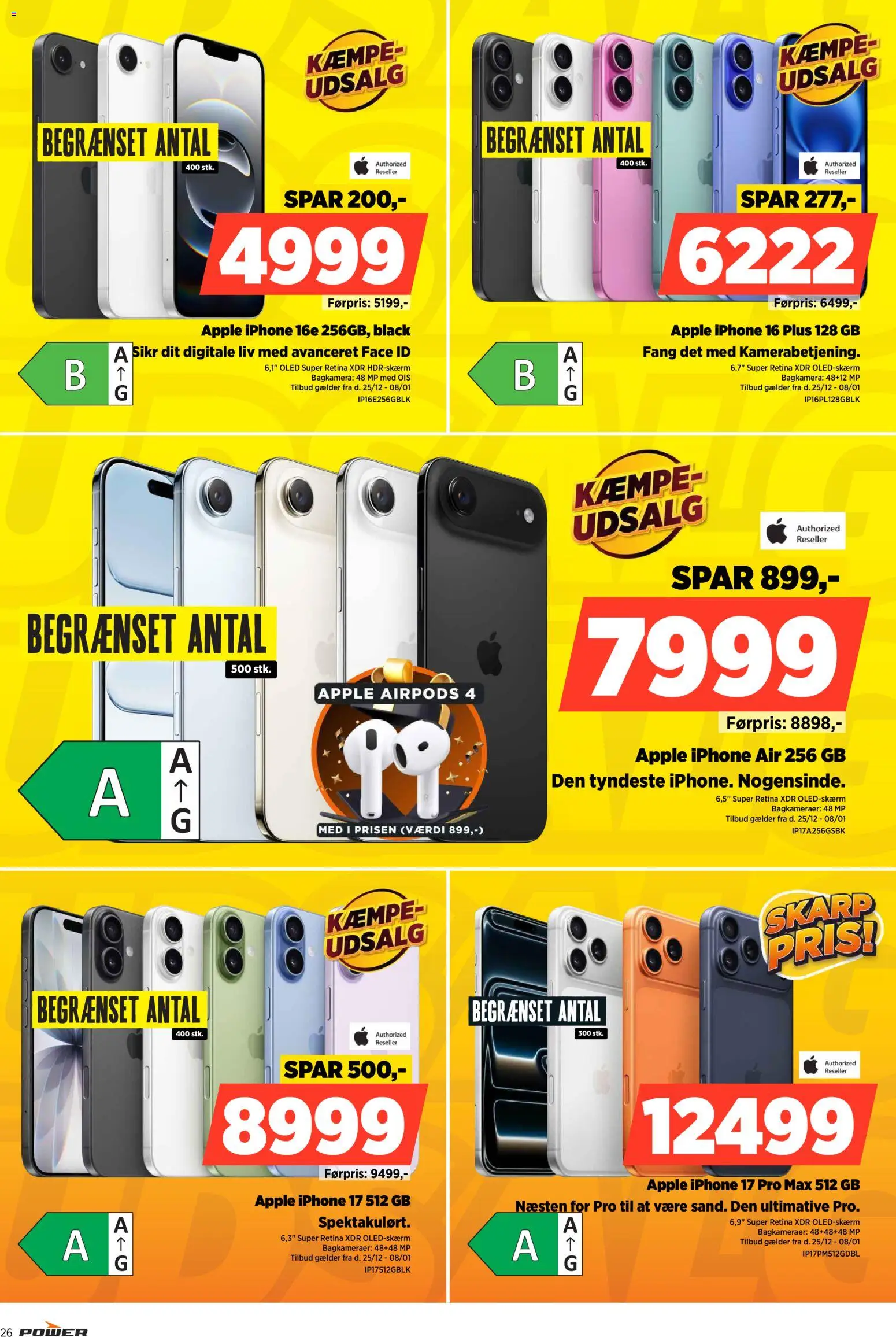 Power tilbudsavis – gyldig fra 25.12.2025 | Side: 26 | Produkter: Airpods