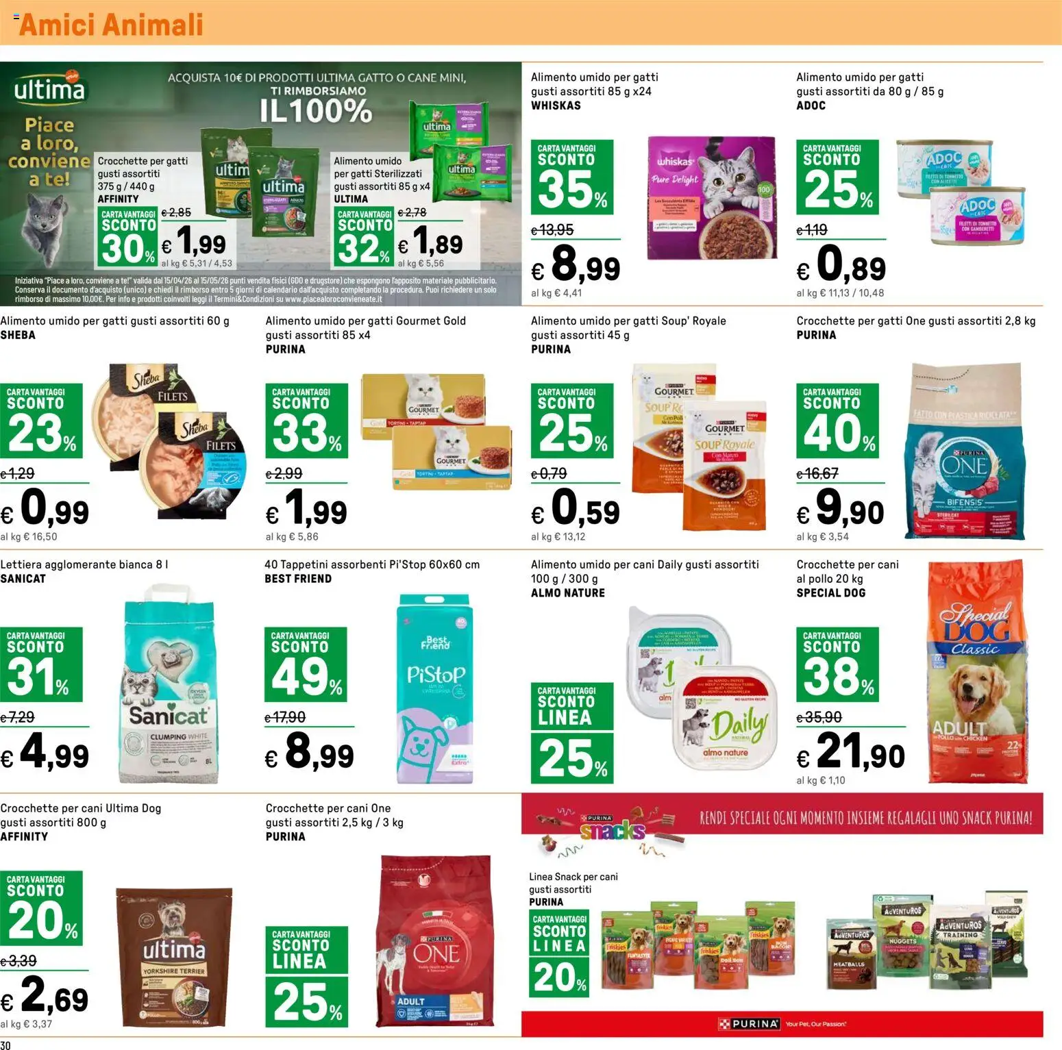 Volantino Iper del 16.04.2026 | Pagina: 30 | Prodotti: Pollo, Tè, Nuggets, Crocchette