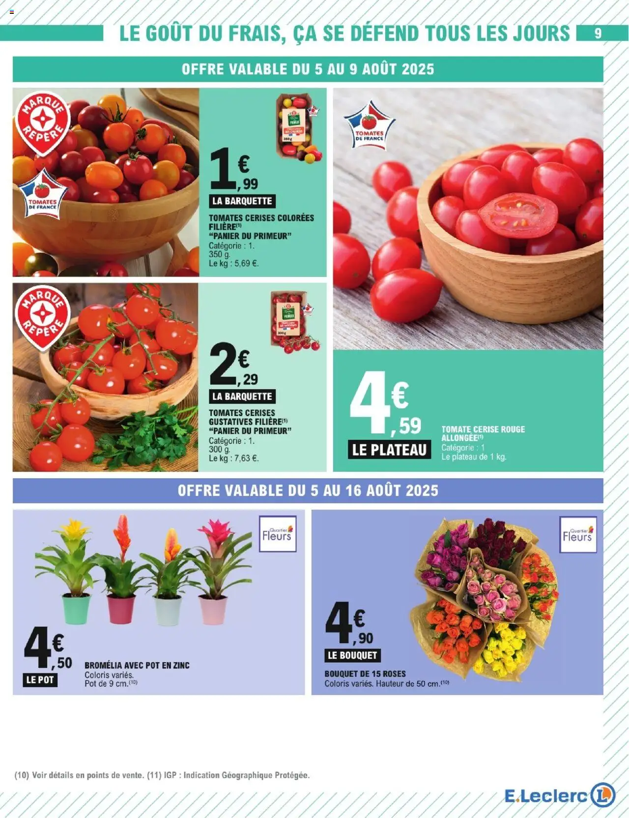  | Page: 9 | Produits: Plateau, Cerises, Tomate cerise, Tomates