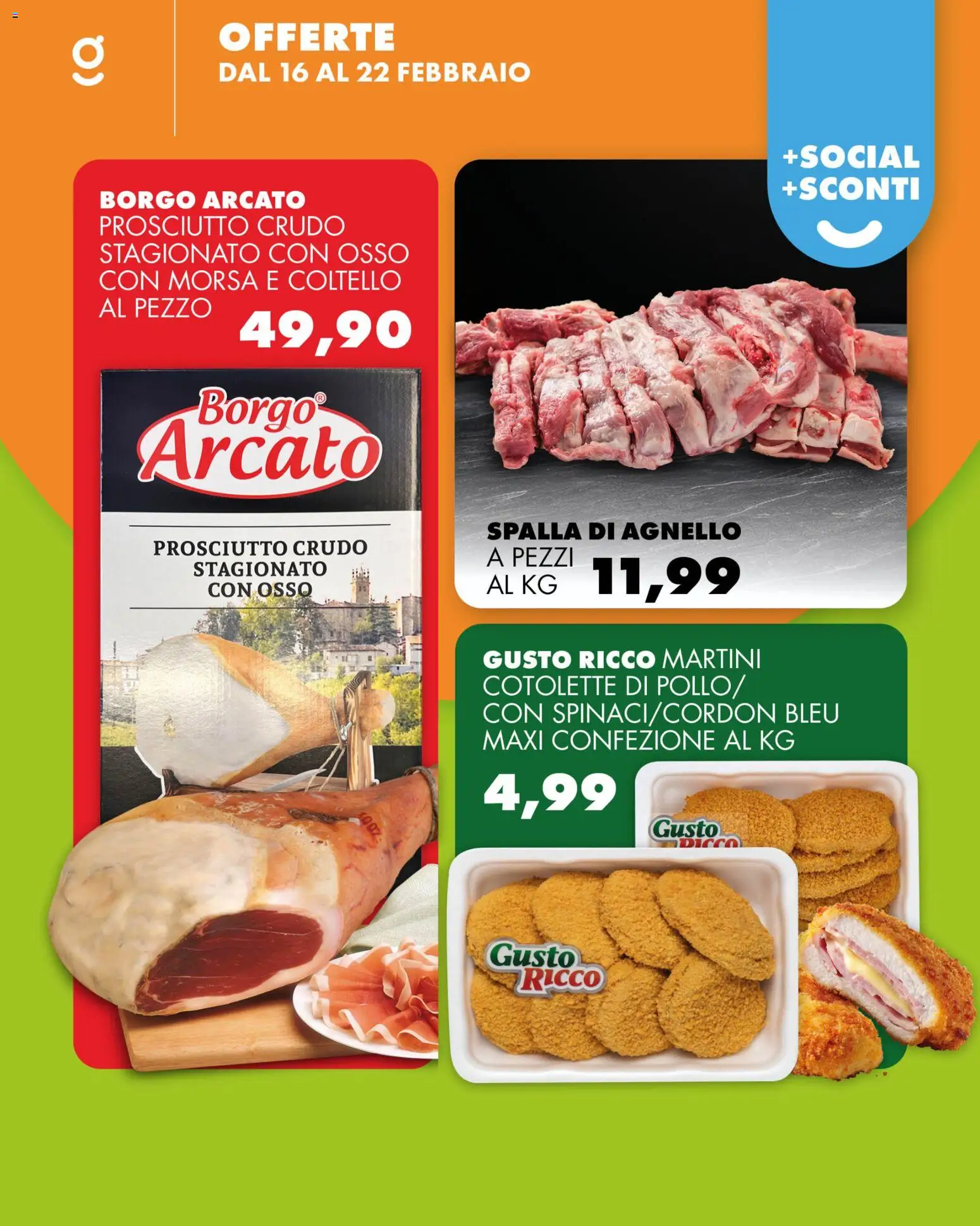Volantino GECOP del 16.02.2026 | Pagina: 6 | Prodotti: Prosciutto Crudo, Prosciutto, Agnello
