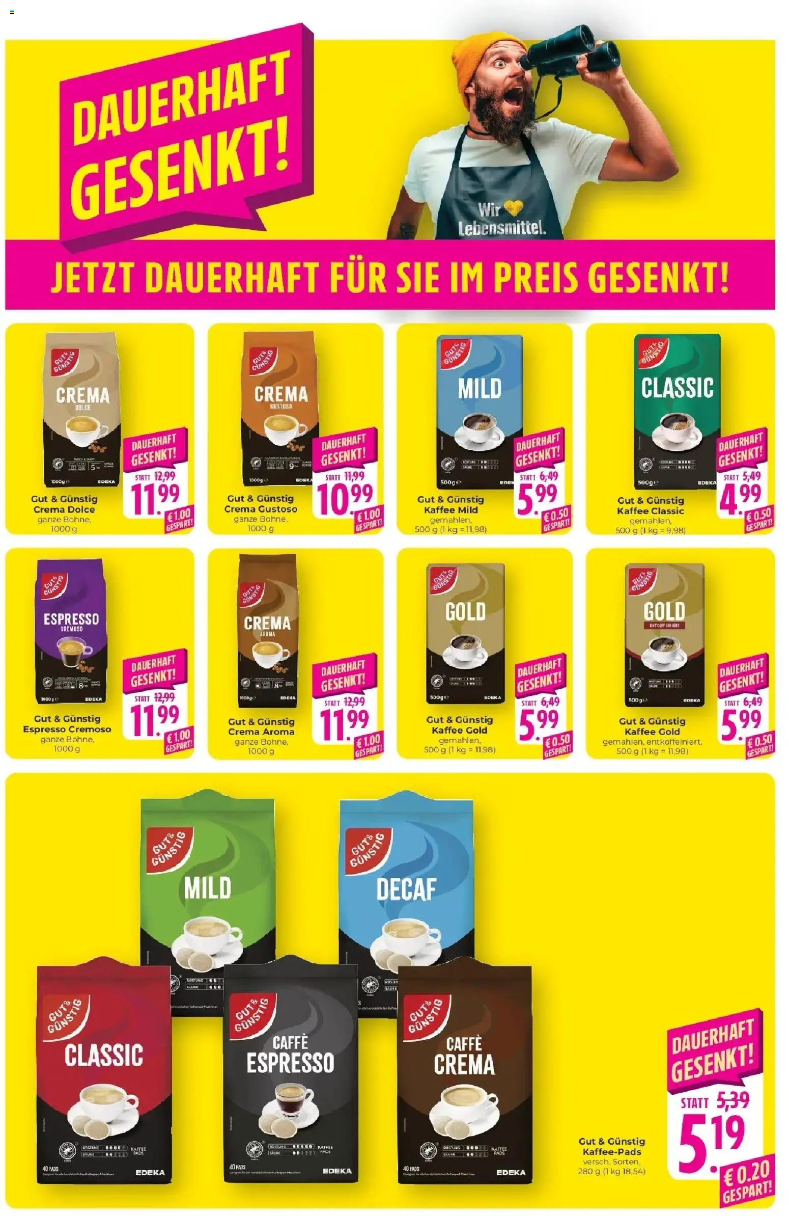 E center Prospekt Lörrach	 – gültig ab 16.03.2026 | Seite: 19 | Produkte: Kaffeepads, Kaffee