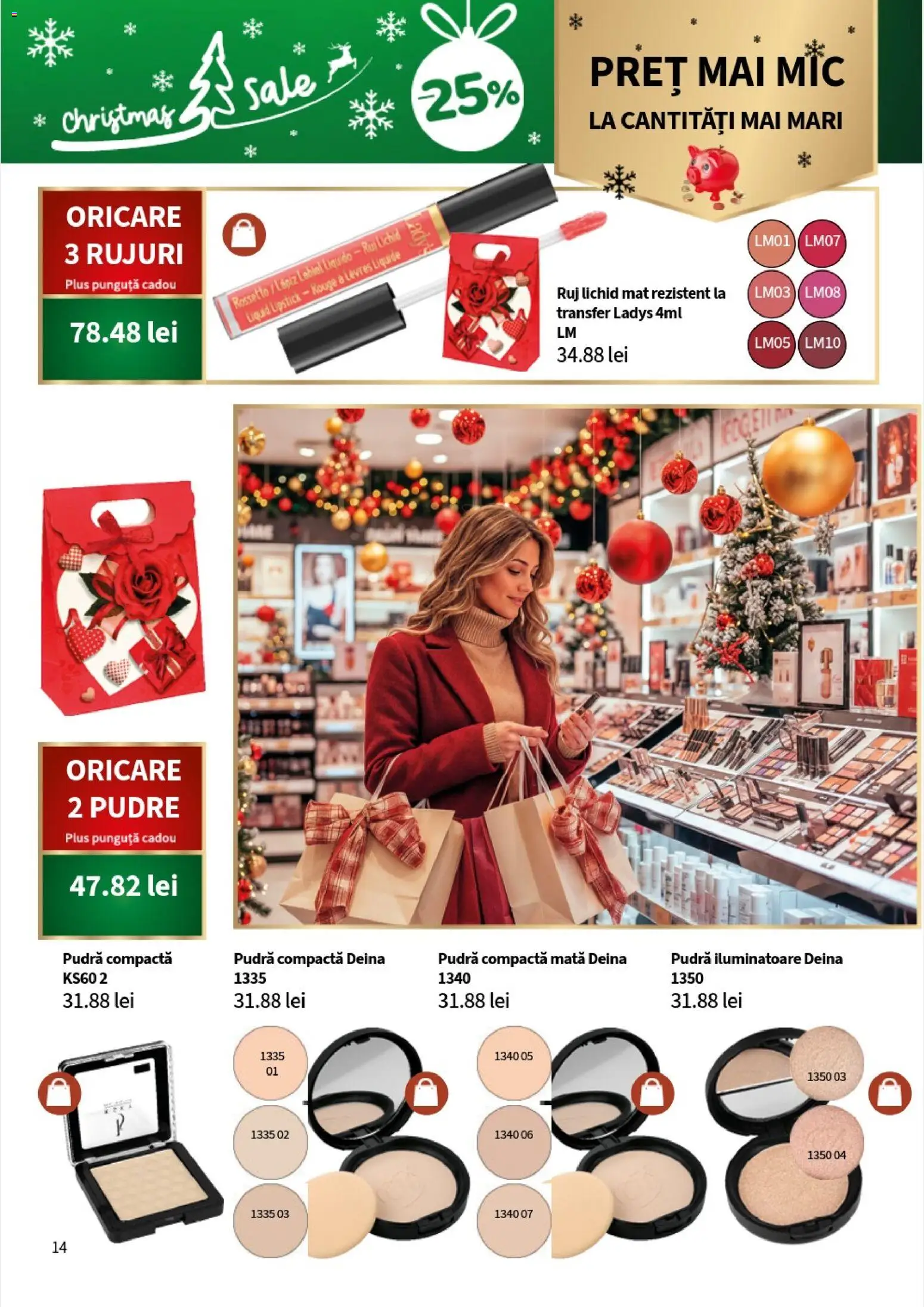Noul catalog Lady’s – valabil de la 10.11.2025 | Pagină: 16 | Produse: Pudră, Ruj