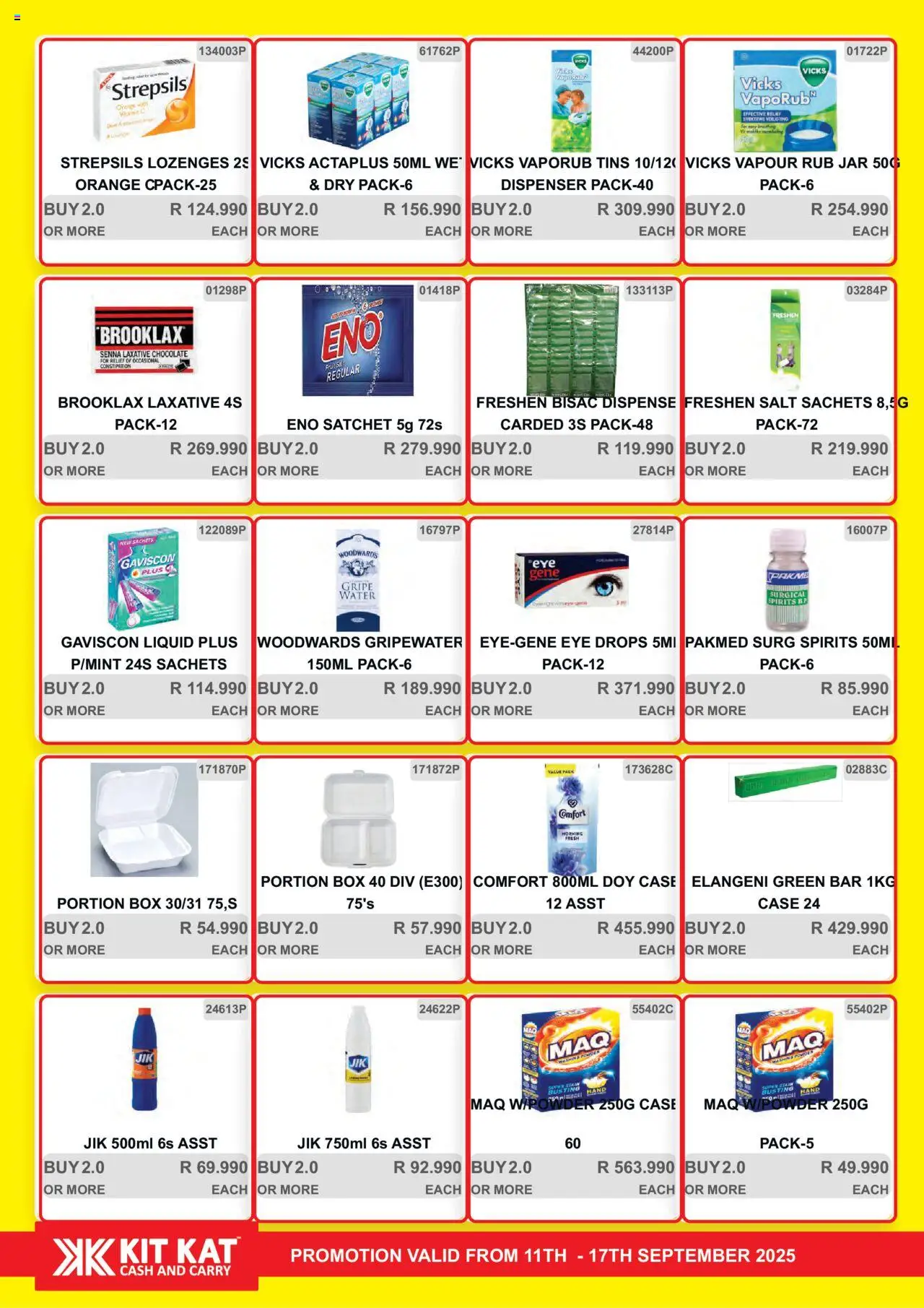 New KIT KAT Cash & Carry catalogue – valid from 11.09.2025 | Page: 26 | Products: Box, Chocolate, Water, Washing powder