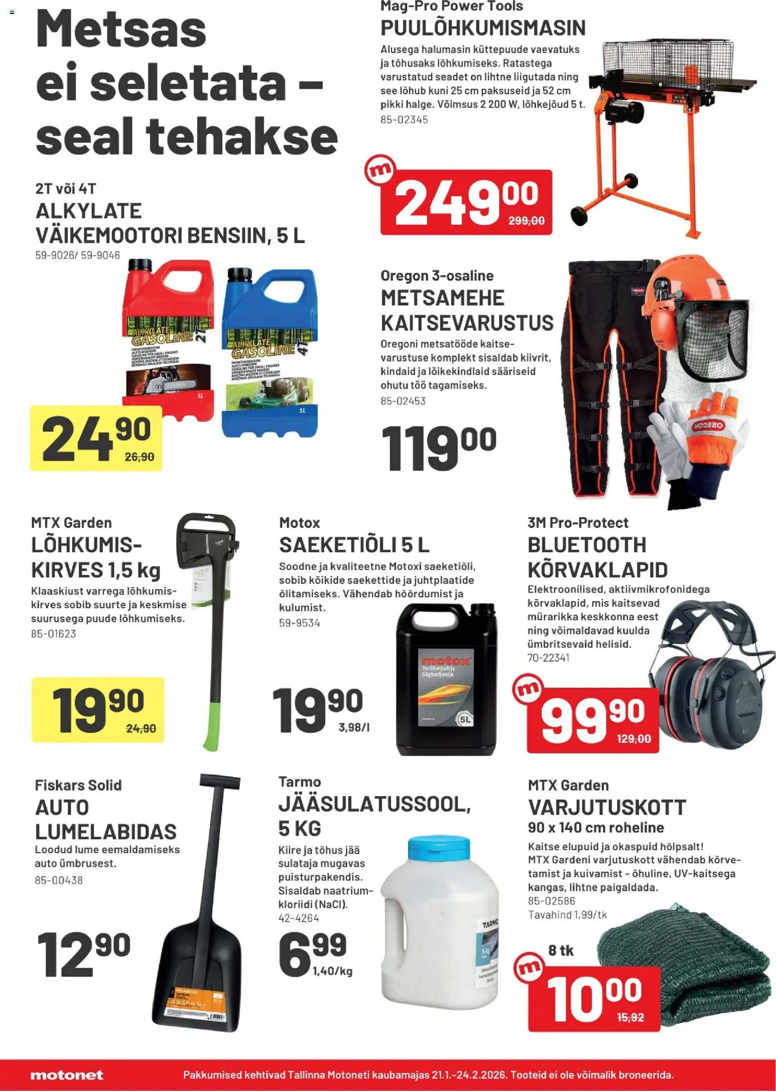 Motonet tarjoukset – voimassa 21.02.2026 alkaen | Sivu: 8 | Tuotteet: Kirves, Voi