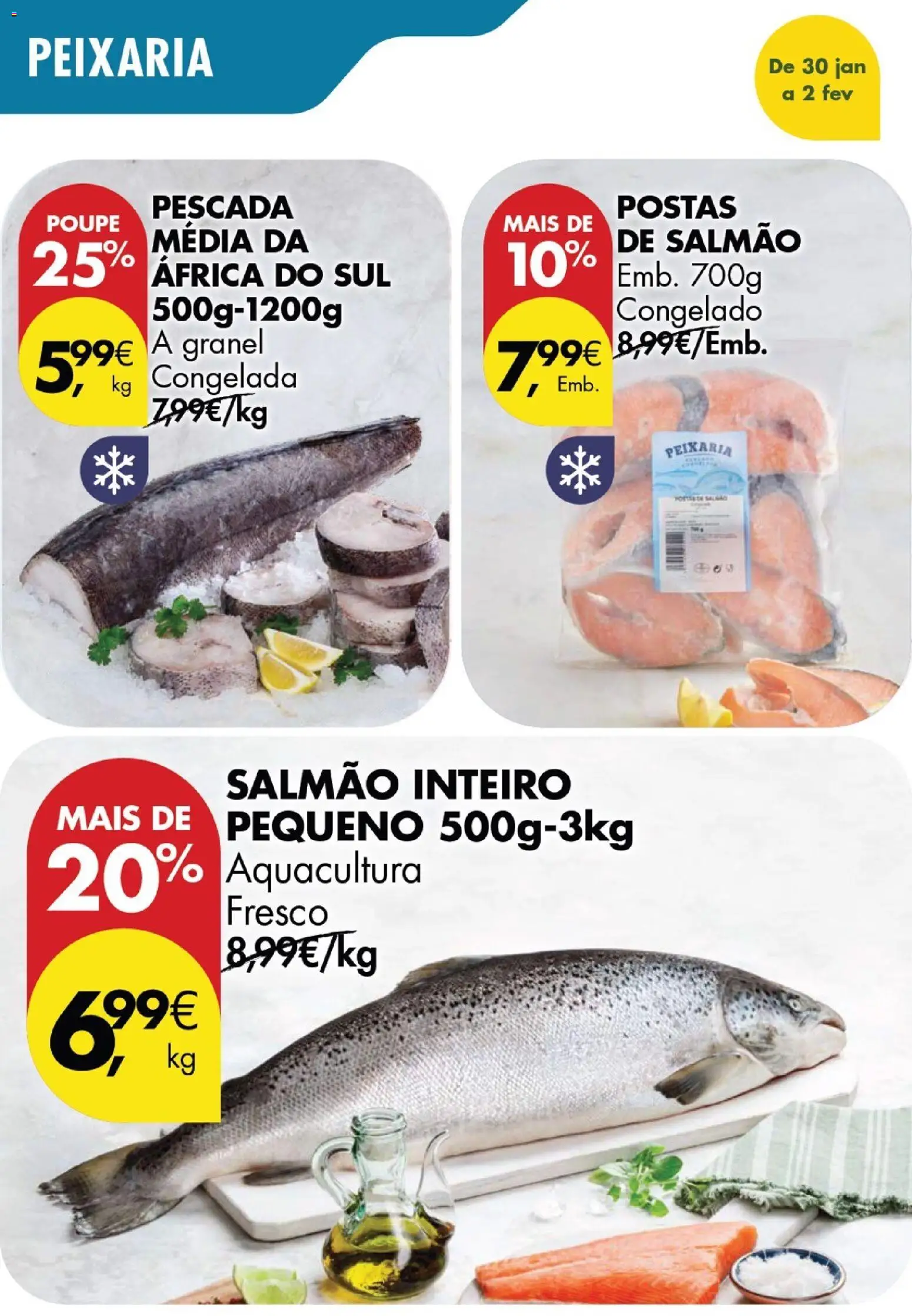 Pingo Doce Poupe este Fim de Semana │ válido de 30.01.2026 | Página: 4 | Produtos: Pescada, Salmão