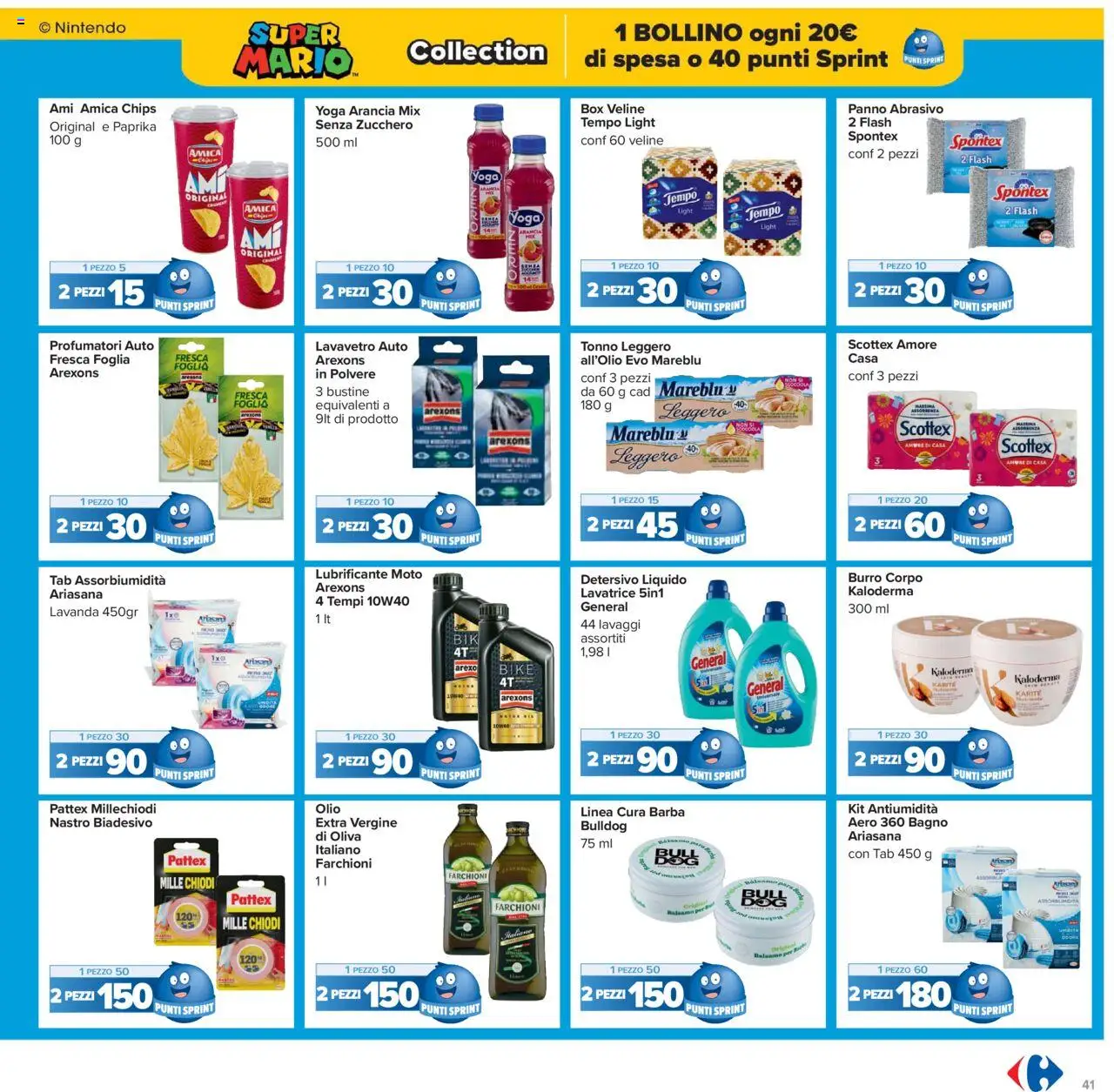 Volantino Carrefour del 15.09.2025 | Pagina: 41 | Prodotti: Zucchero, Olio, Arancia, Bagno