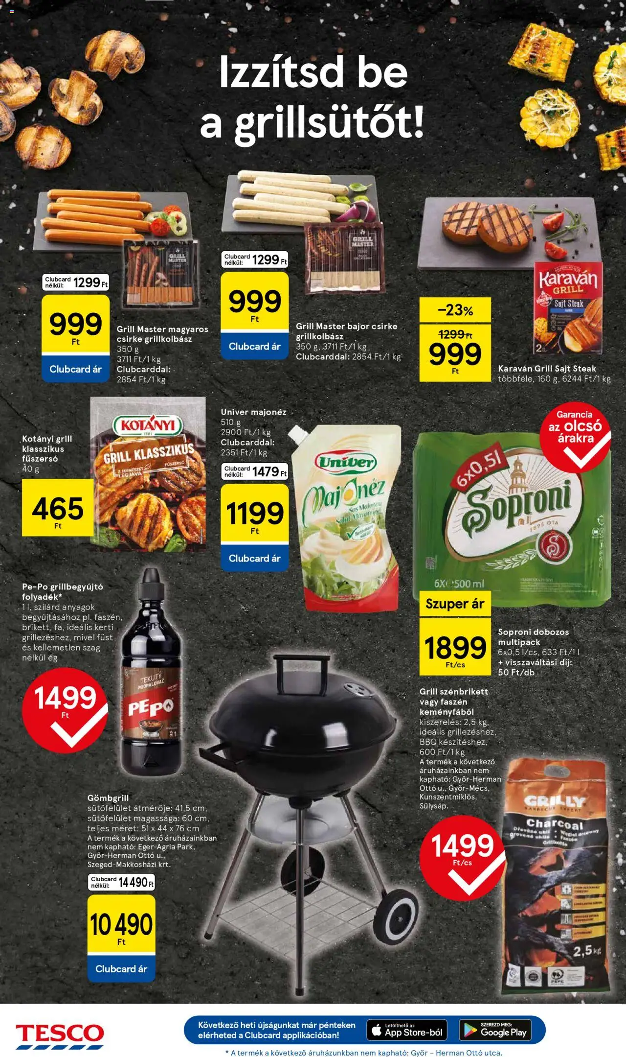 Tesco akciós ujság - amely érvényes a következő dátumtól: 03.07.2025 | Oldal: 4 | Termékek: Grillkolbász, Grill sajt, Grill, Sajt