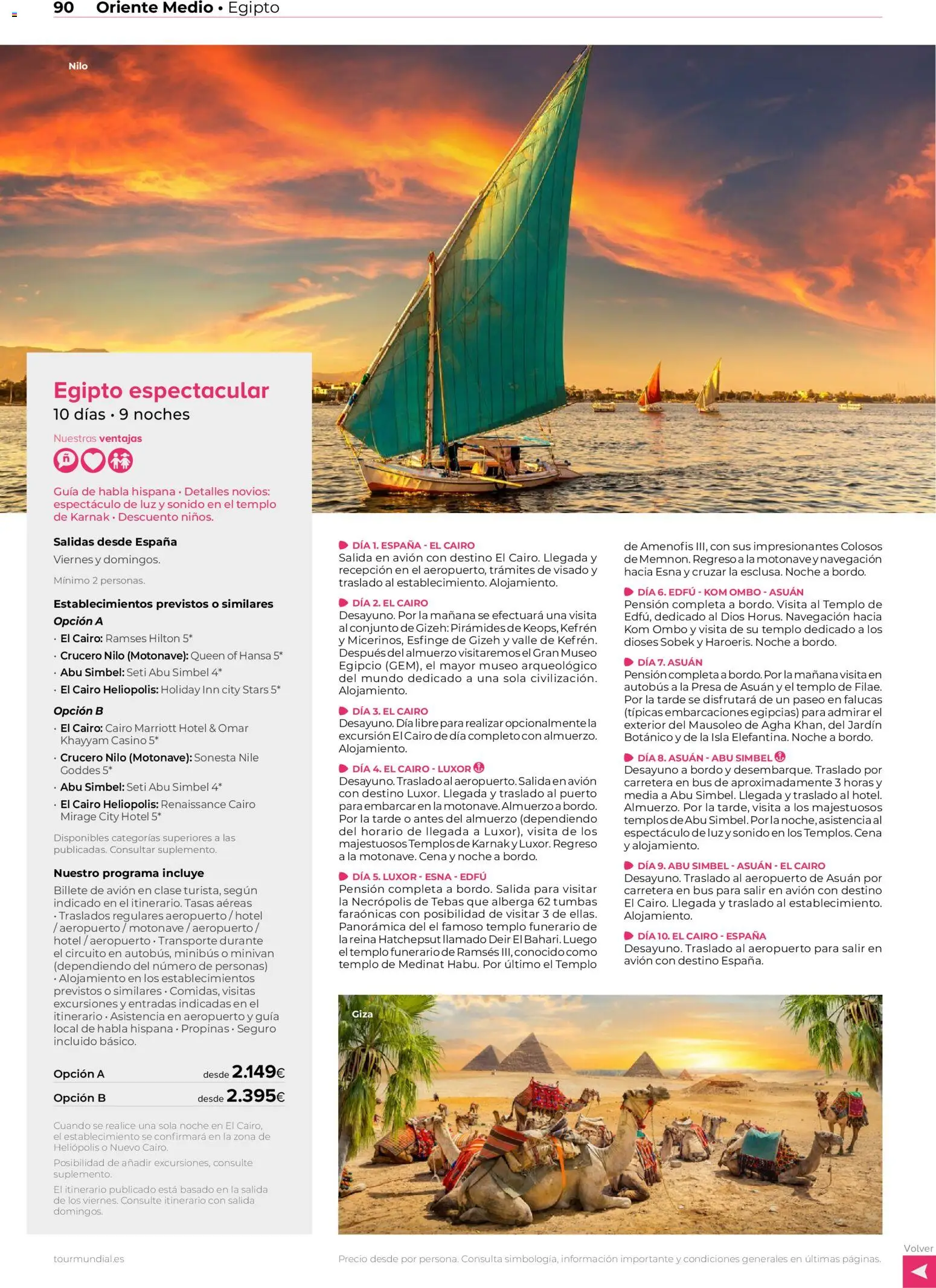 Viajes El Corte Inglés Africa y Oriente Medio │ válido desde el 01.01.2026 | Página: 90 | Productos: Navegación