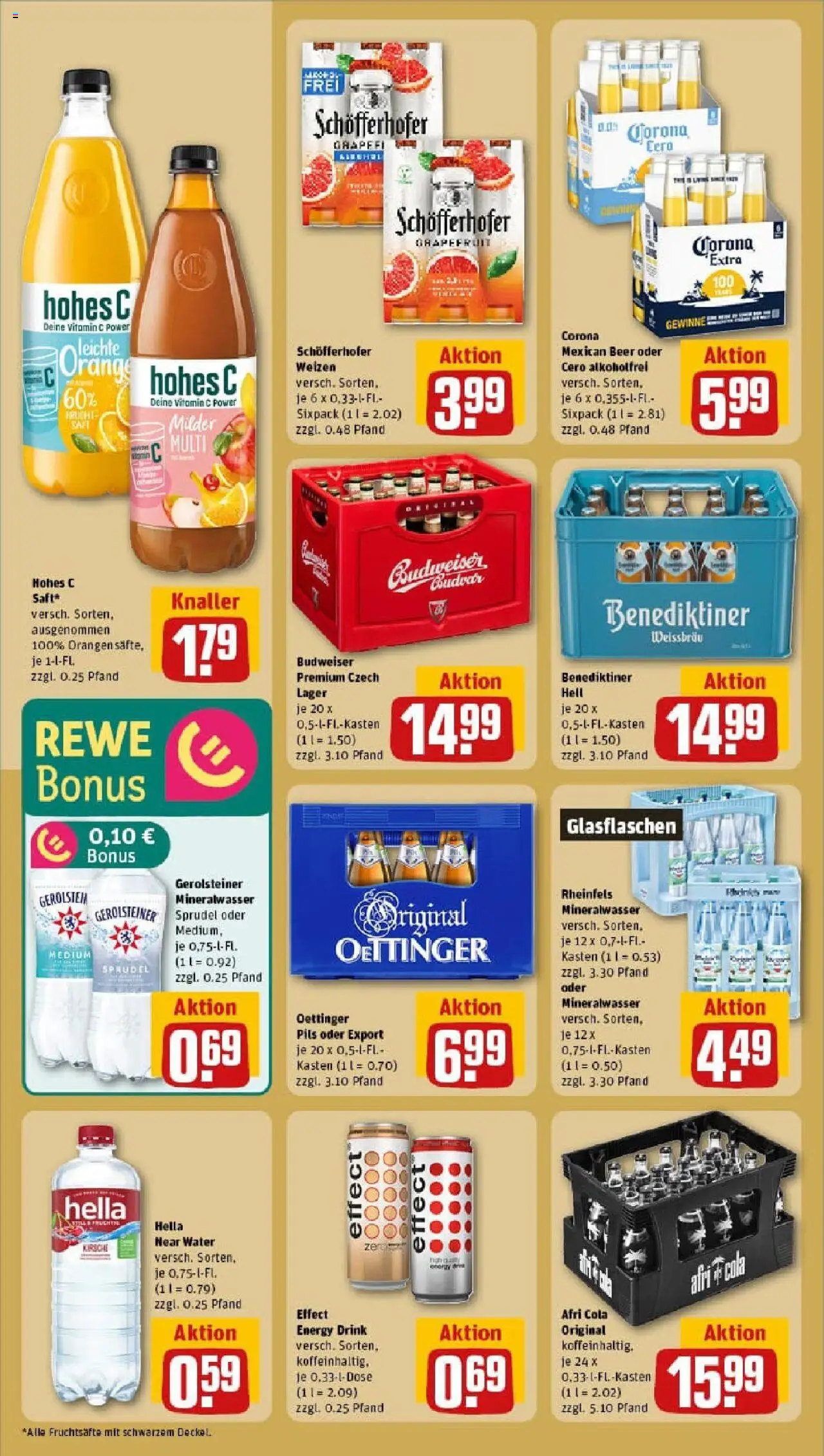 Rewe prospekt Essen	 - gültig ab dem 07.07.2025 | Seite: 18 | Produkte: Oettinger, Grapefruit, Hella, Hohes c