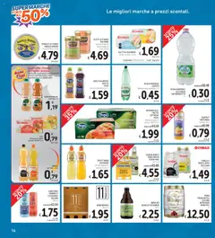 Volantino Spazio Conad del 29.07.2025 | Pagina: 16 | Prodotti: Acqua, Bibite, Arancia, Sgombro