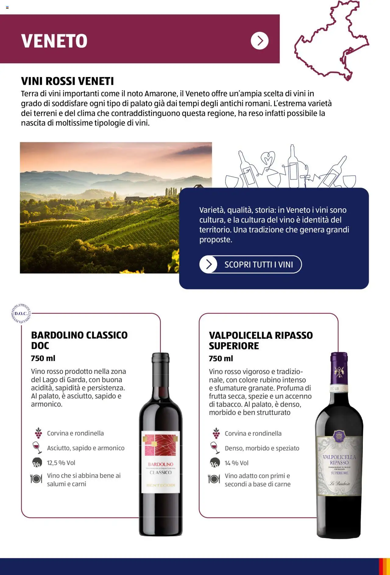 Volantino Aldi del 05.11.2024 | Pagina: 16 | Prodotti: Spezie, Frutta, Vino, Vino rosso