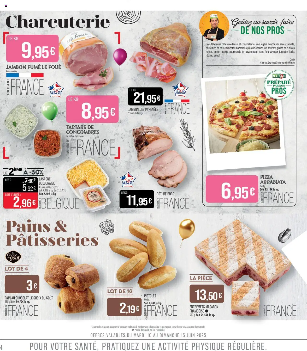  | Page: 4 | Produits: Pain, Chocolat, Porc, Concombres