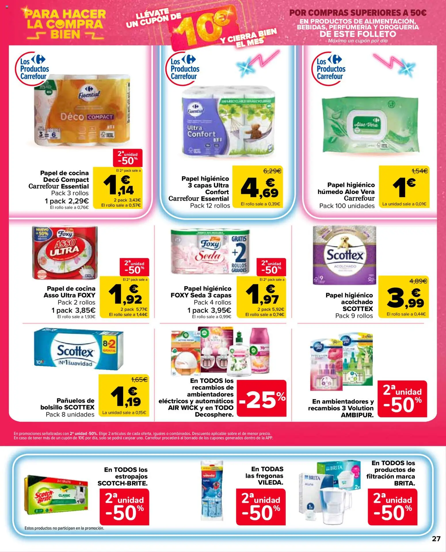 Carrefour Market folleto │ válido desde el 12.03.2026 | Página: 27 | Productos: Papel higienico, Cocina