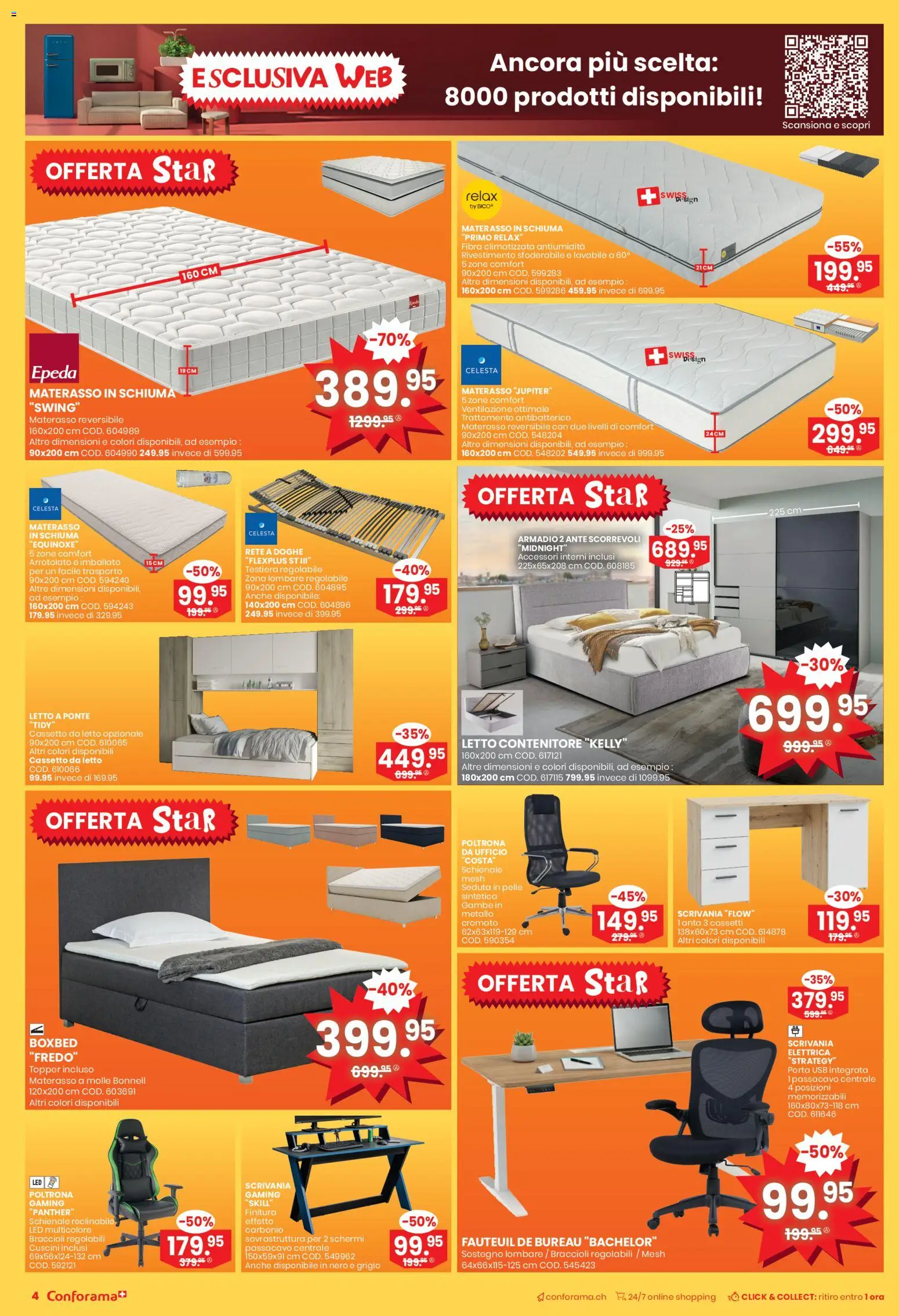 Conforama Aktionen IT – gültig ab 21.01.2026 | Seite: 4 | Produkte: Topper, Usb