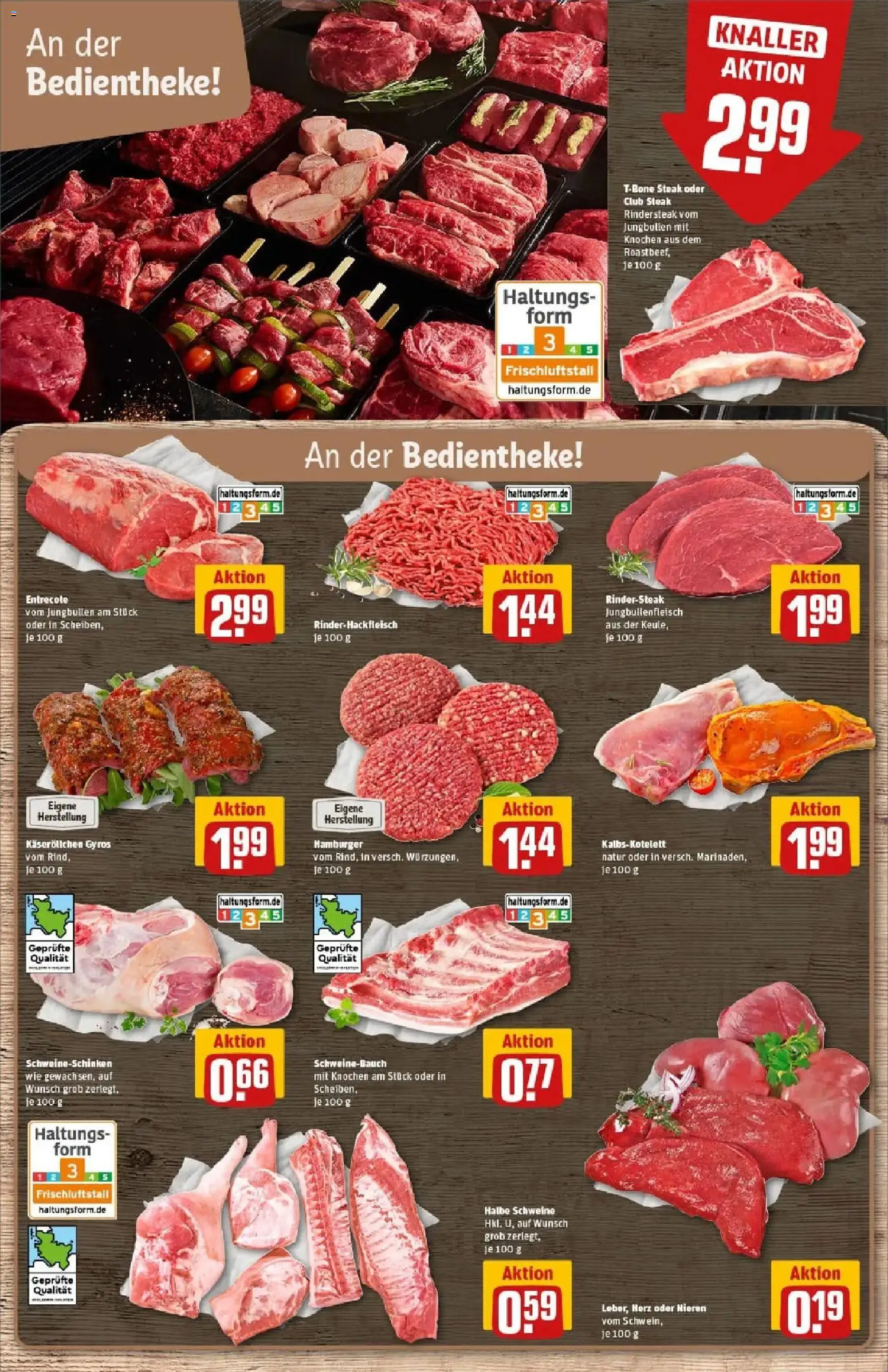 Rewe prospekt Hamburg / Wilhelmsburg	 – gültig ab 11.01.2026 | Seite: 9 | Produkte: Schweinebauch, Entrecote, Gyros, Steak