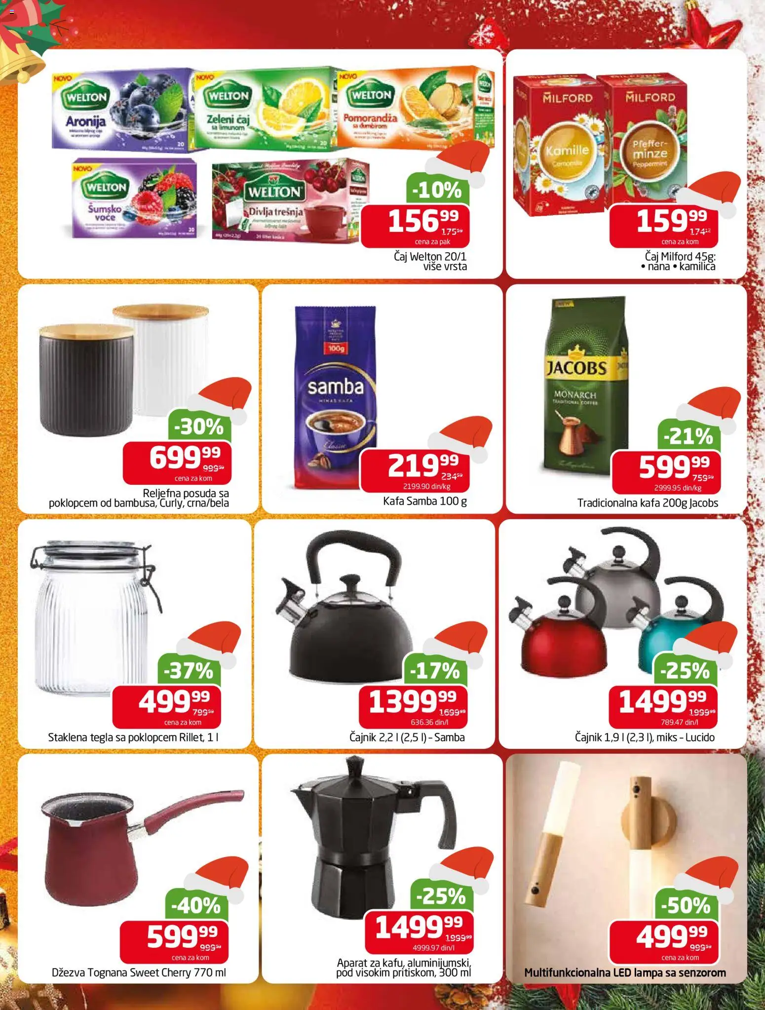 Gomex katalog - važi od 07.01.2026 | Strana: 2 | Proizvode: Lampa, Džezva, Kafa, Čaj