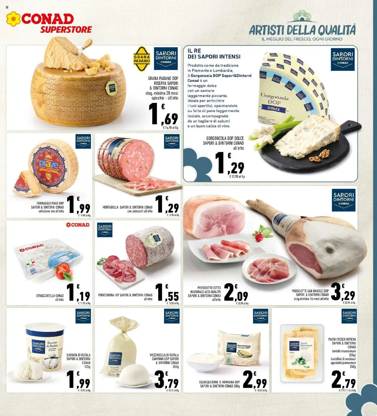 Volantino Conad del 08.10.2025 | Pagina: 9 | Prodotti: Calice, Formaggio, Gorgonzola, Stracciatella
