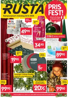 Rusta - erbjudanden - Förhandsvisning av reklamblad från butik Rusta aktuell från 10.11.2025