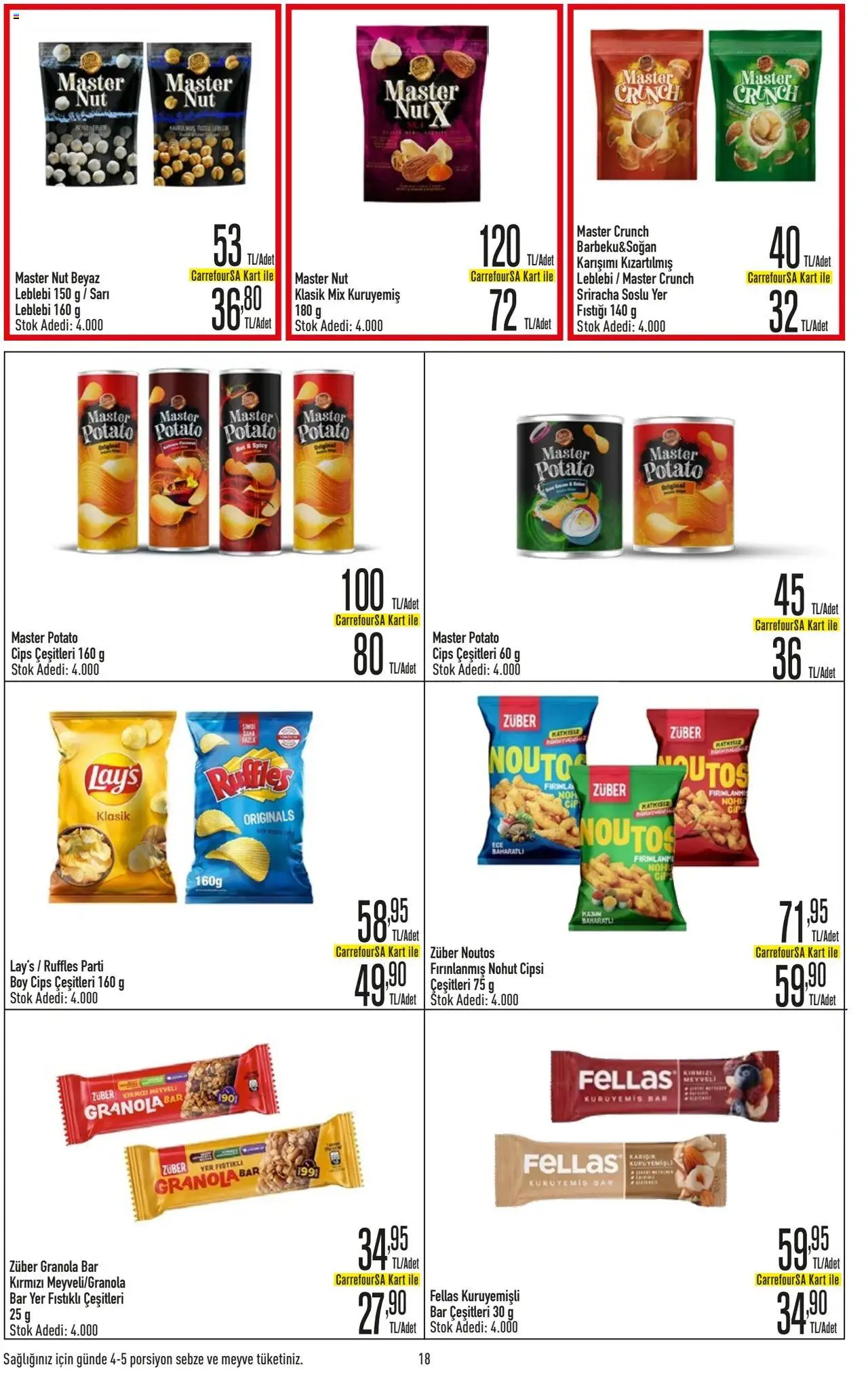 CarrefourSA Katalog - 09.10.2025 tarihinden itibaren geçerlidir | Sayfa: 18 | Ürünler: Cips, Sebze, Meyve
