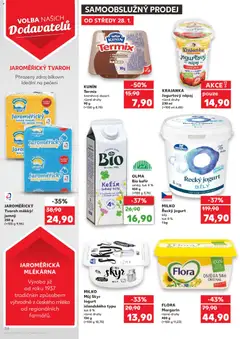 Náhled letáku JAROMĚŘICKÝ Tvaroh měkký/jemný, 250 g od 28.01.2026 | Strana: 34 | Produkty: Tvaroh, Skyr, Jogurtový nápoj, Flora
