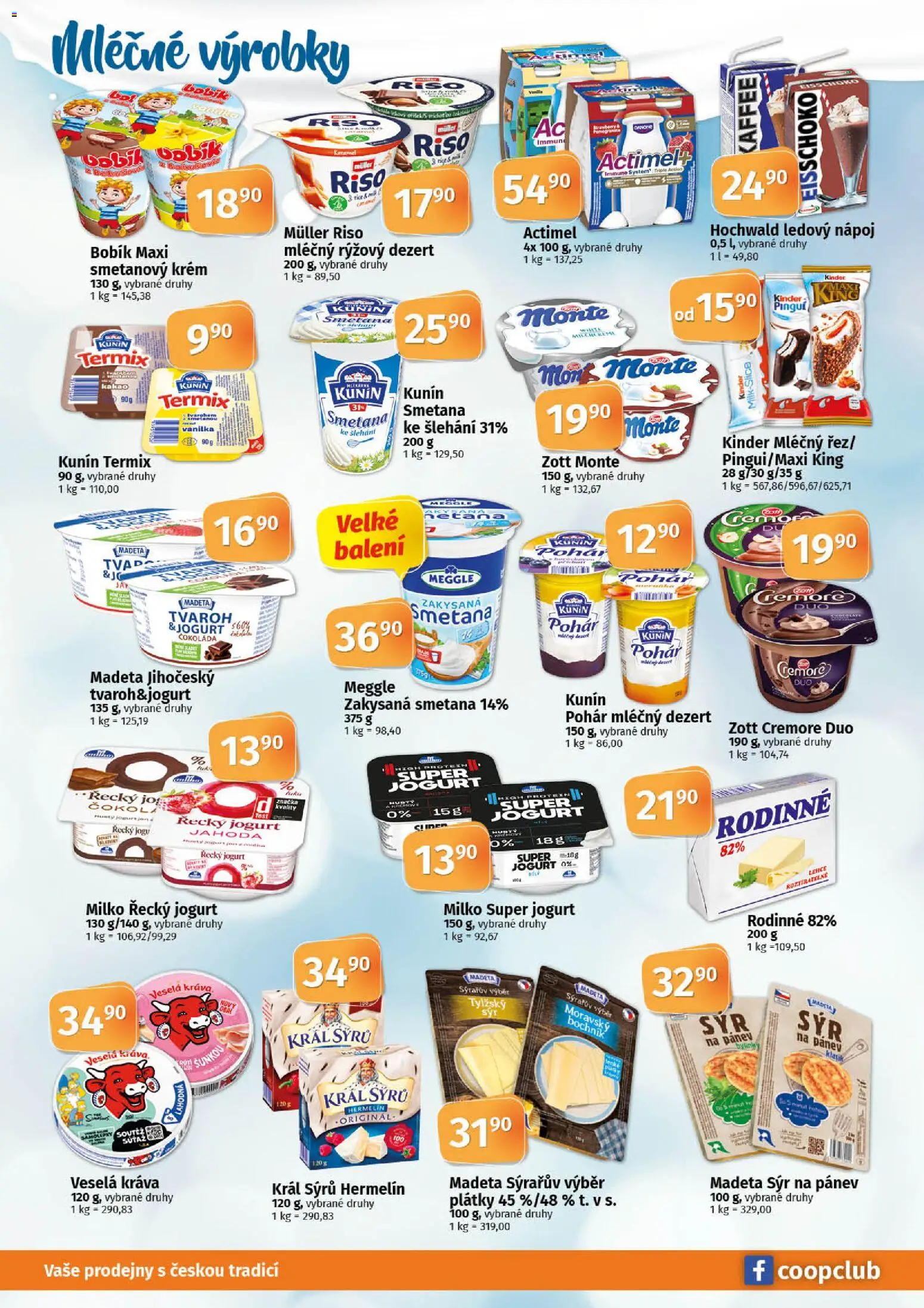Coop leták - Tuty od 25.03.2026 | Strana: 4 | Produkty: Sýr, Samolepky, Zakysaná smetana, Kinder