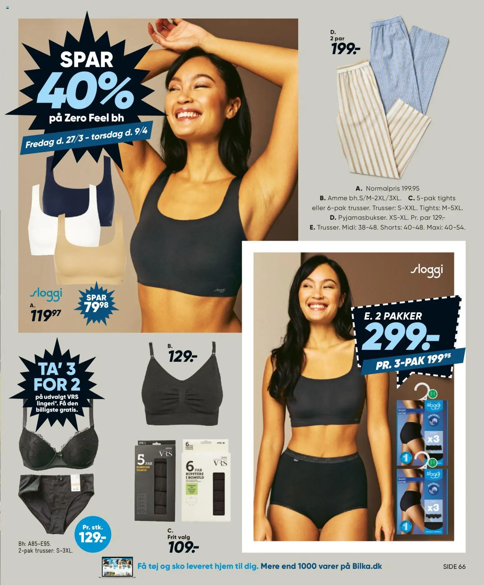 Bilka tilbudsavis – gyldig fra 27.03.2026 | Side: 45 | Produkter: Shorts, BH, Sko, Tøj