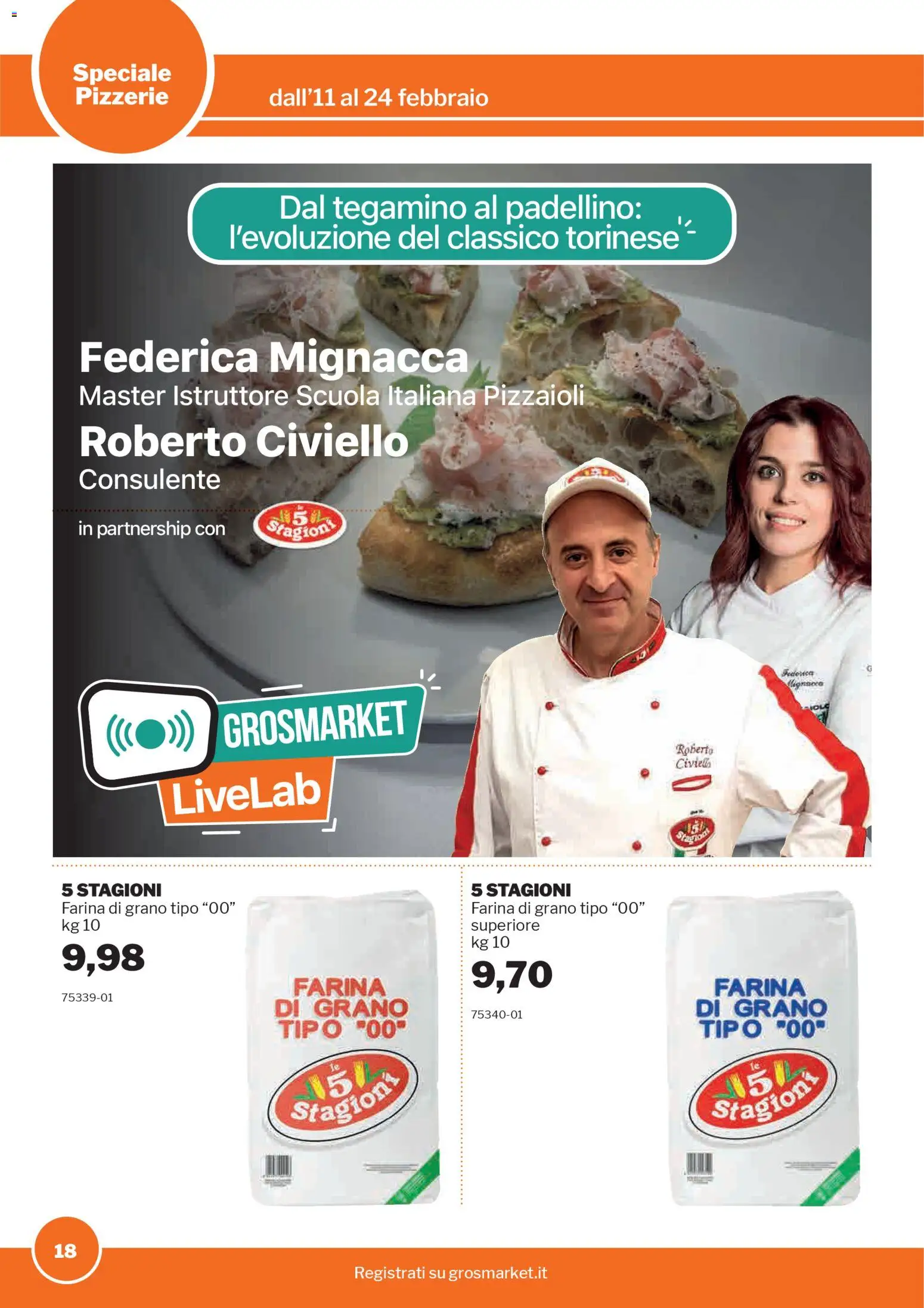 Volantino Sogegross del 11.02.2026 | Pagina: 18 | Prodotti: Farina