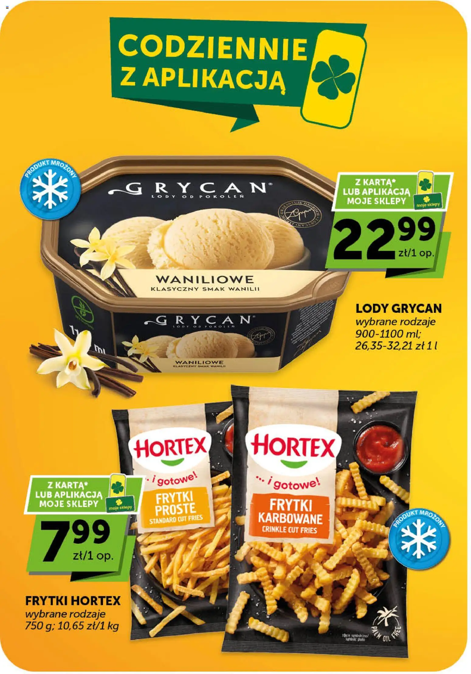 Euro Sklep gazetka od 09.04.2026 | Strona: 16 | Produkty: Lody Grycan, Frytki, Lody