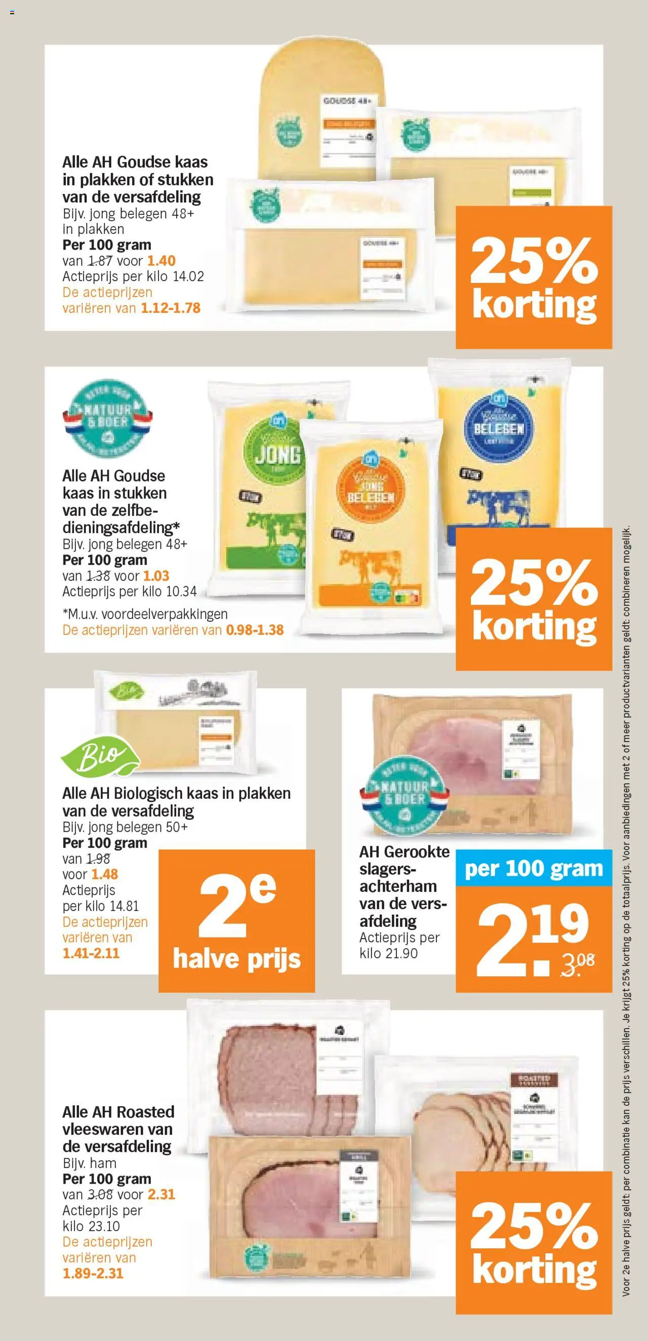  | Pagina: 14 | Producten: Kaas, Ham, Kan, Borjú steak