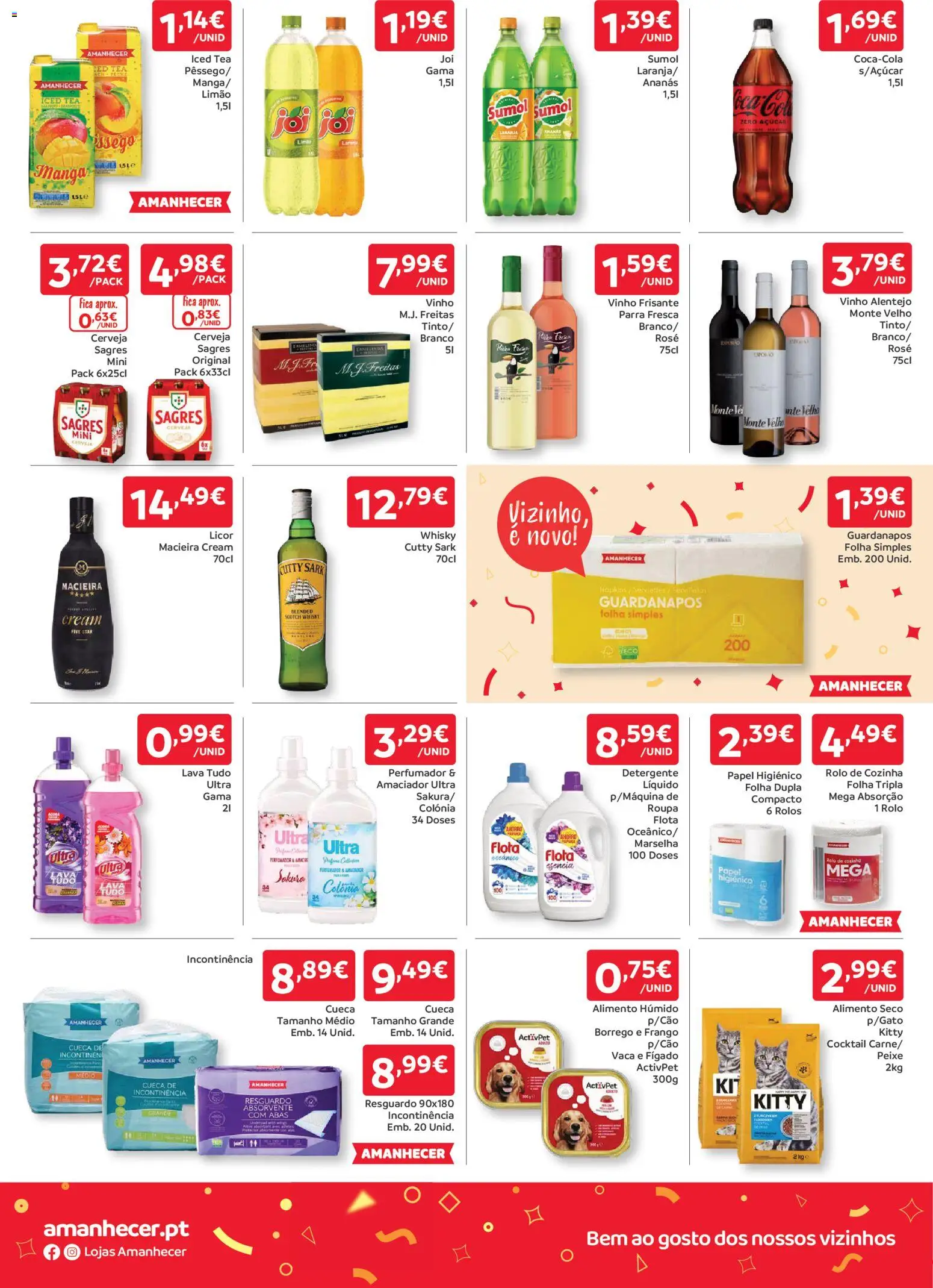 Amanhecer folheto │ válido de 09.04.2026 | Página: 4 | Produtos: Guardanapos, Detergente, Macieira cream, Cerveja