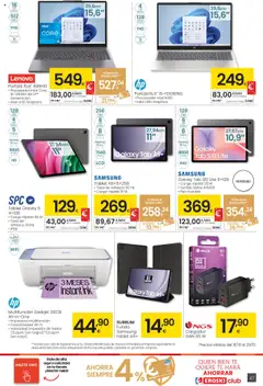 Vista previa Eroski - Precio más bajo  válido desde el 16.10.2025 | Página: 47 | Productos: Té, Tablet, Funda, Caja