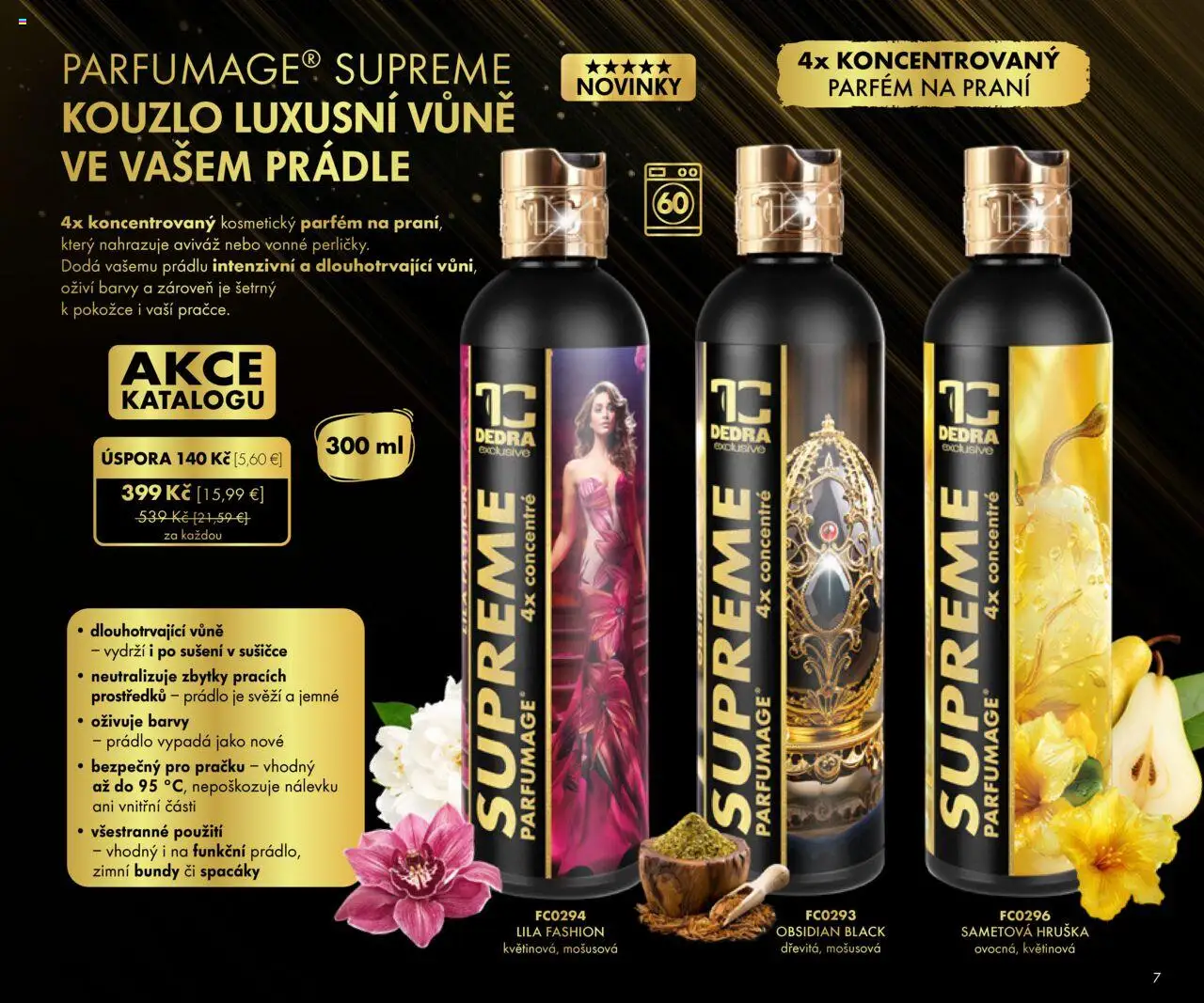 Nové Dedra akcie – leták je platný od 19.09.2025 | Strana: 7 | Produkty: Parfém, Aviváž