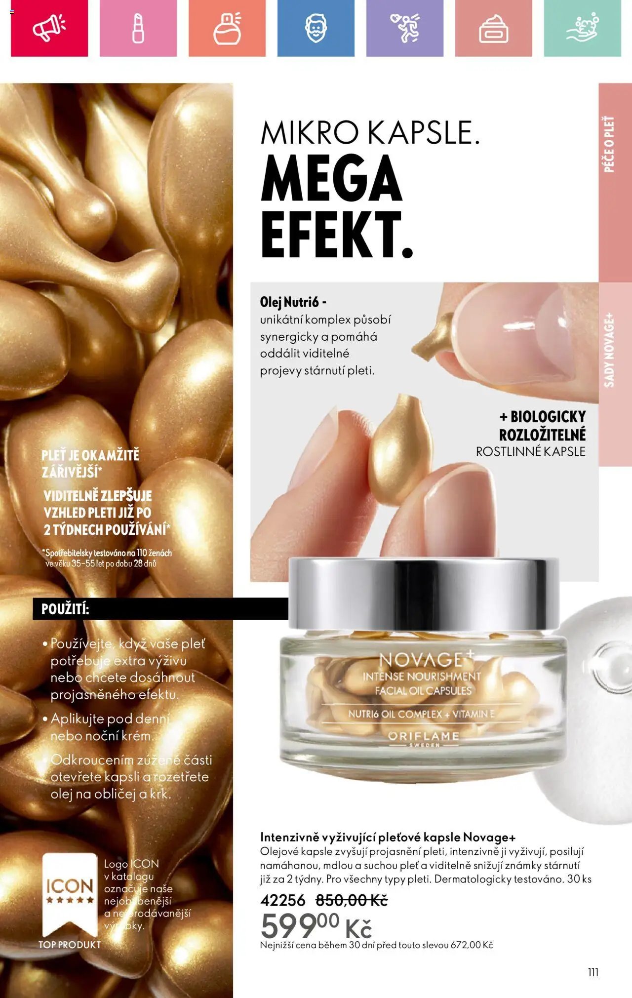 Oriflame katalog č.08/2025 od 25.05.2025 | Strana: 111 | Produkty: Olej, Známky, Kapsle