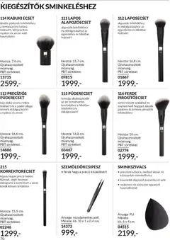 Katalógus AVON 2026 januári - amely érvényes a következő dátumtól: 01.01.2026 | Oldal: 72 | Termékek: Szemöldökcsipesz, Púderecset, Ecset, Sminkszivacs