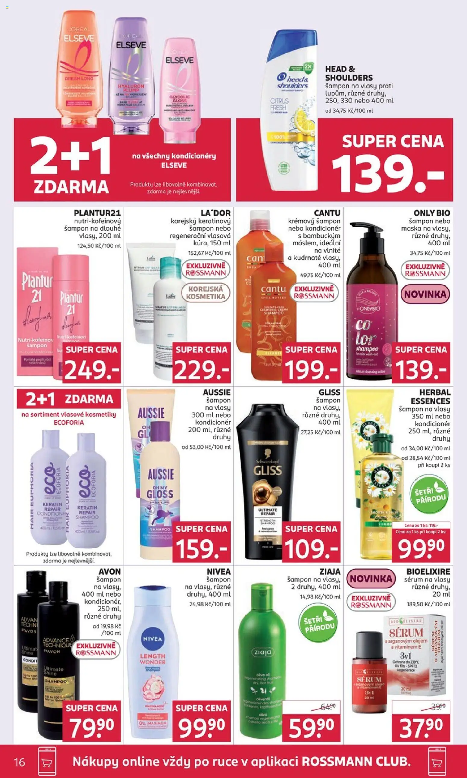 Rossmann Black Friday od 19.11.2025 | Strana: 16 | Produkty: Nivea, Sérum, Head & Shoulders, Maska