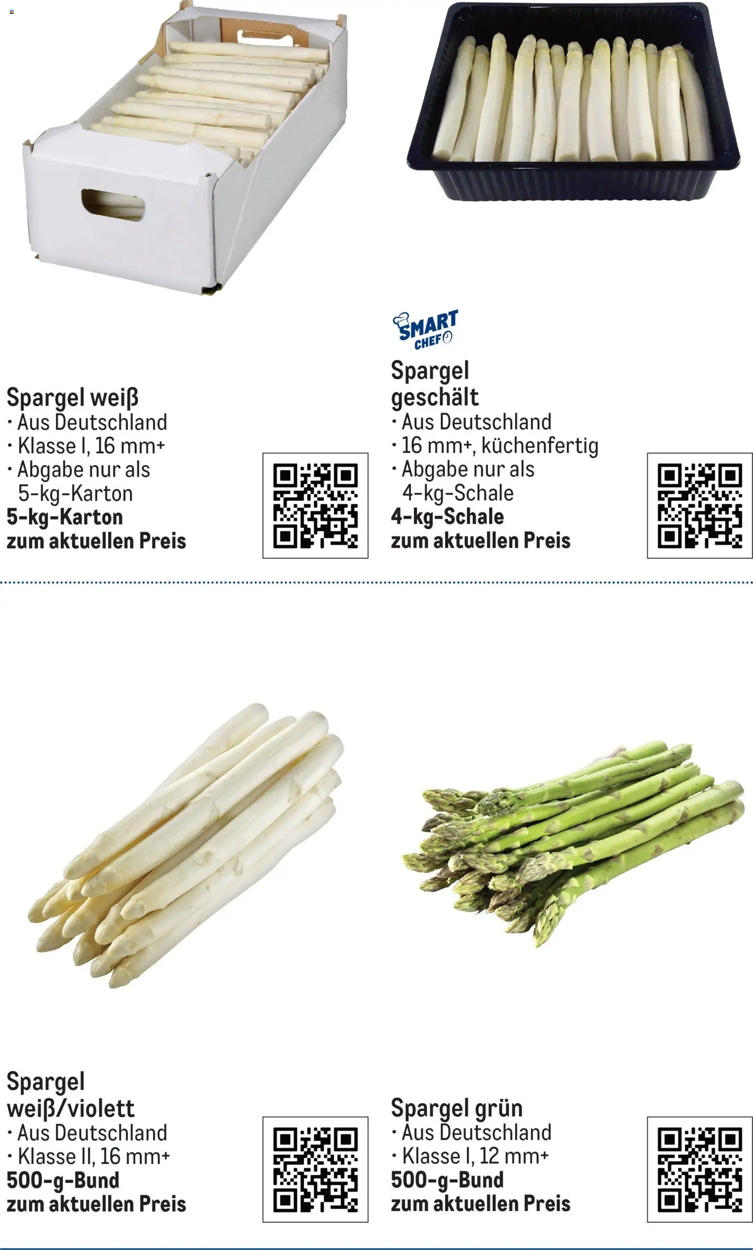 Metro Monats-Menü – gültig ab 01.05.2026 | Seite: 5 | Produkte: Spargel