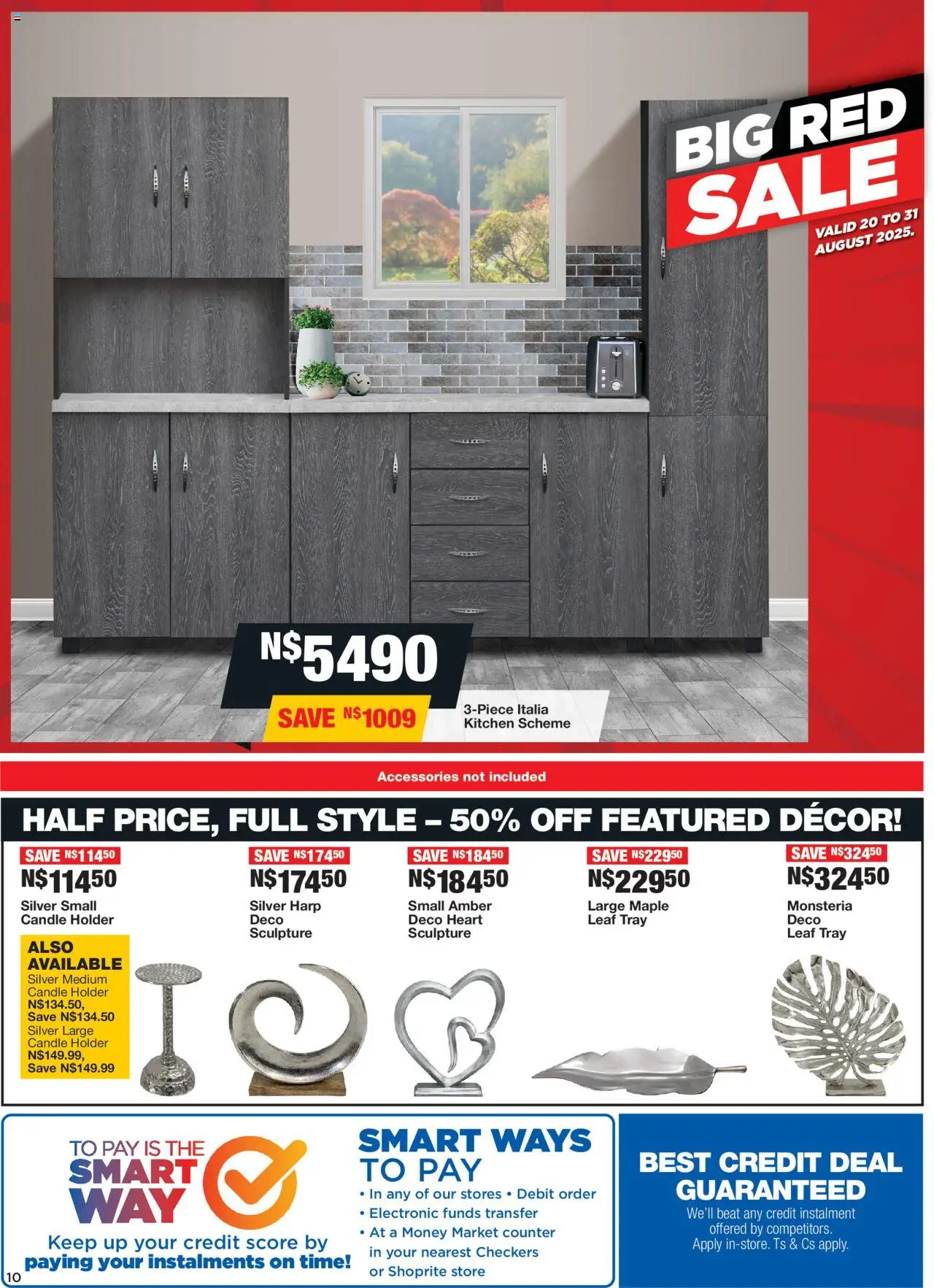 OK Furniture - Namibia  Specials │ valid from 20.08.2025 | Page: 10 | Products: Tray, Candle holder, Large candle holder