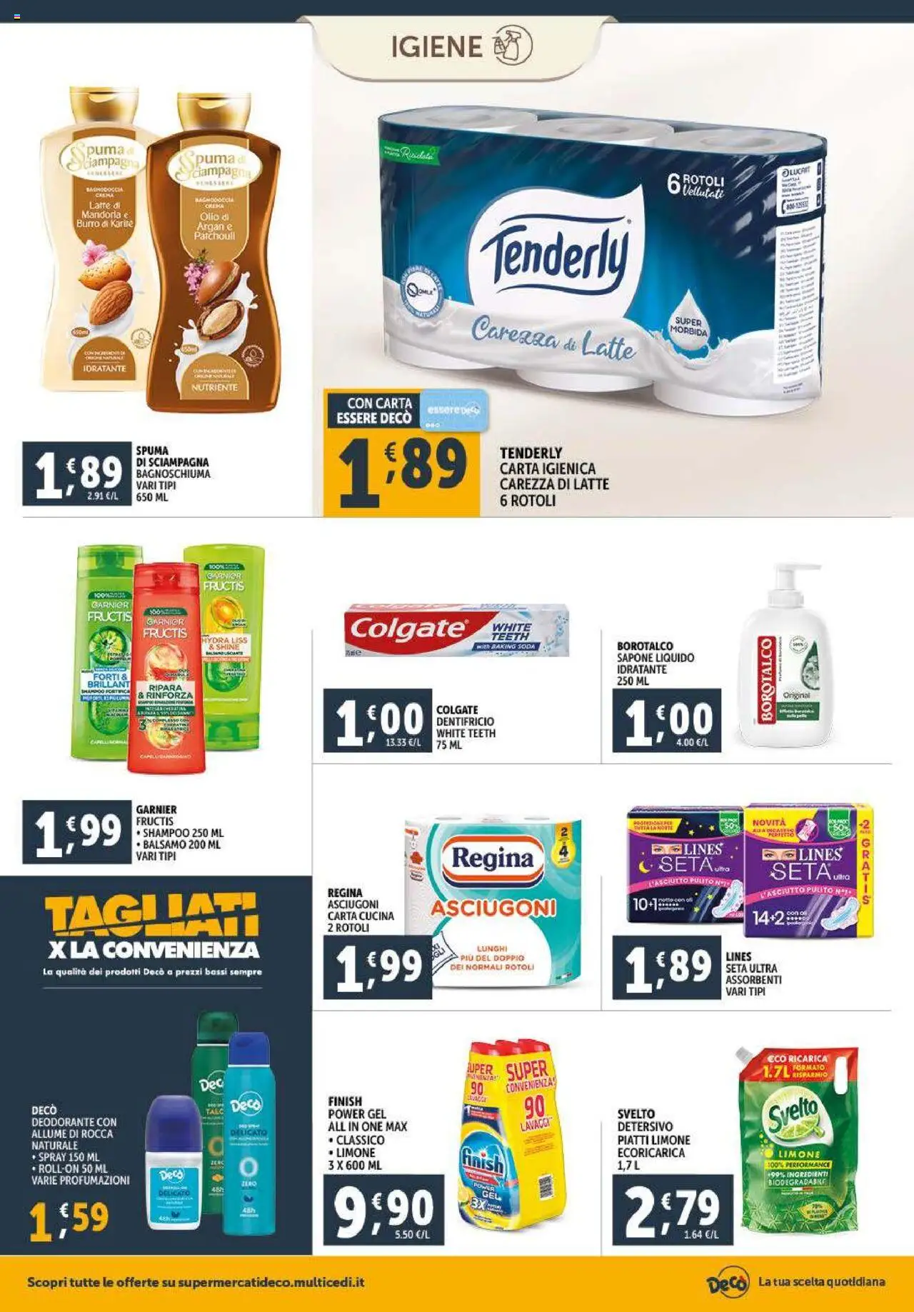 Volantino Decò del 23.09.2025 | Pagina: 18 | Prodotti: Crema, Carta igienica, Latte, Burro