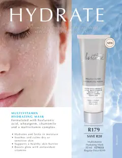 Justine specials catalogue – valid from 01.04.2026 | Page: 27 | Products: Vitamins, Mask
