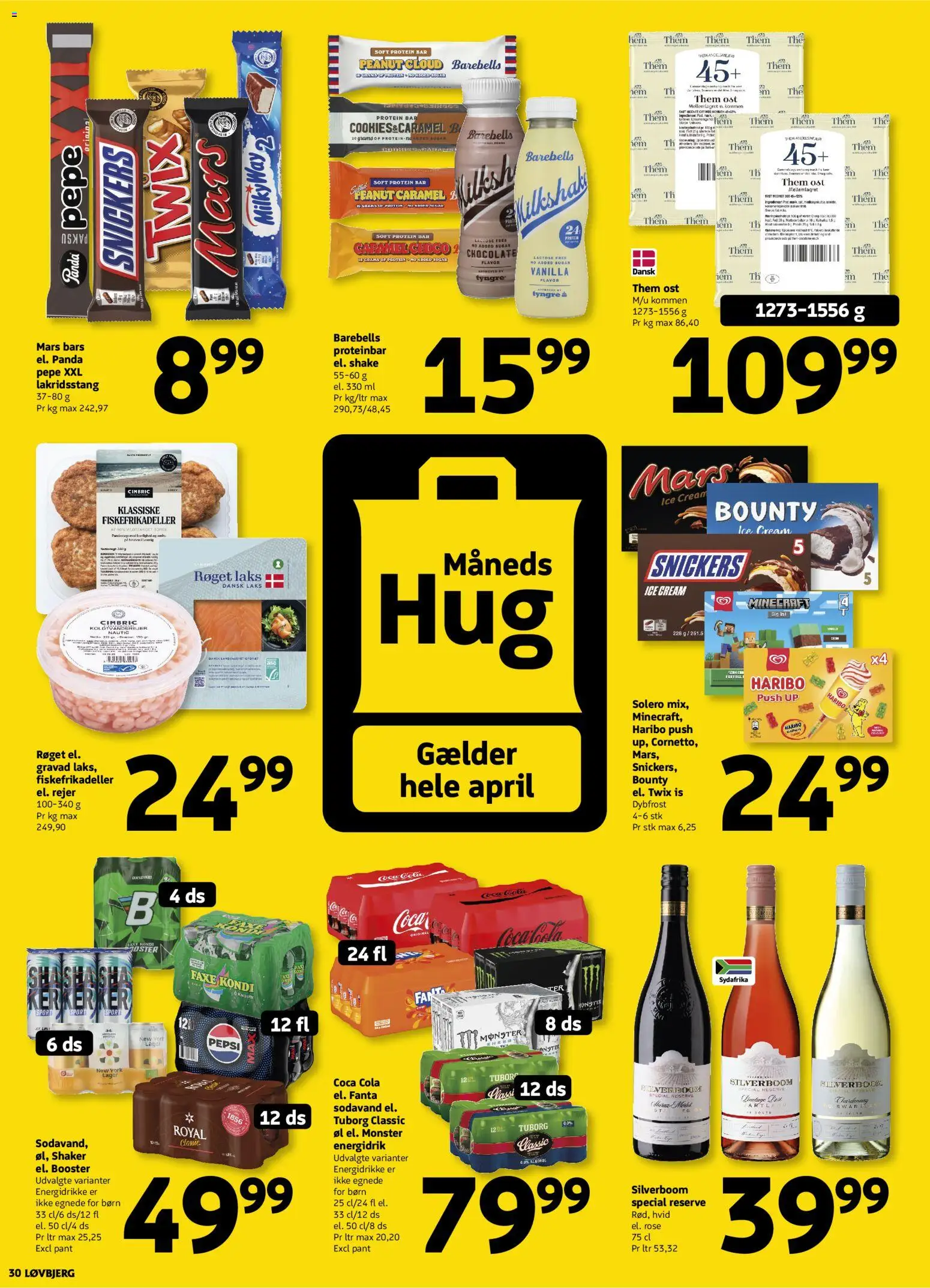 Løvbjerg tilbudsavis – gyldig fra 10.04.2026 | Side: 30 | Produkter: Sodavand, Fiskefrikadeller, Faxe Kondi, Hat