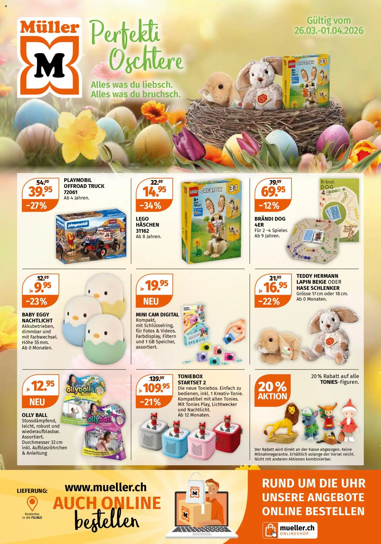 Müller aktionen Spielwaren für Gross und Klein – gültig ab 26.03.2026 | Seite: 1