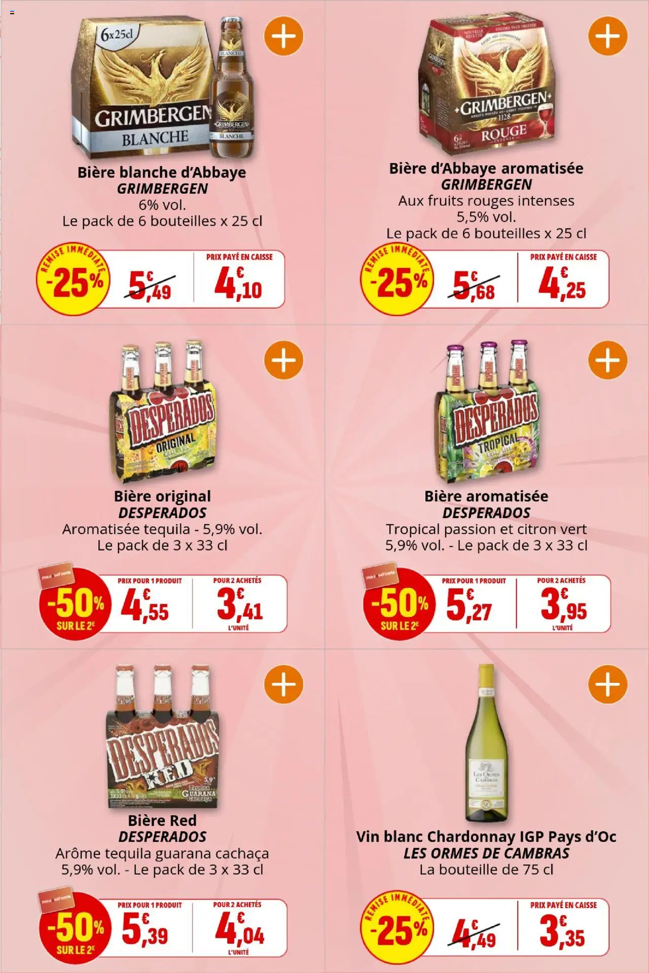 {H1} | Page: 33 | Produits: Citron vert, Tequila, Vin, Bière