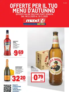 Anteprima del volantino Metro Menù d'Autunno catalogo valido a partire dal 06.11.2025