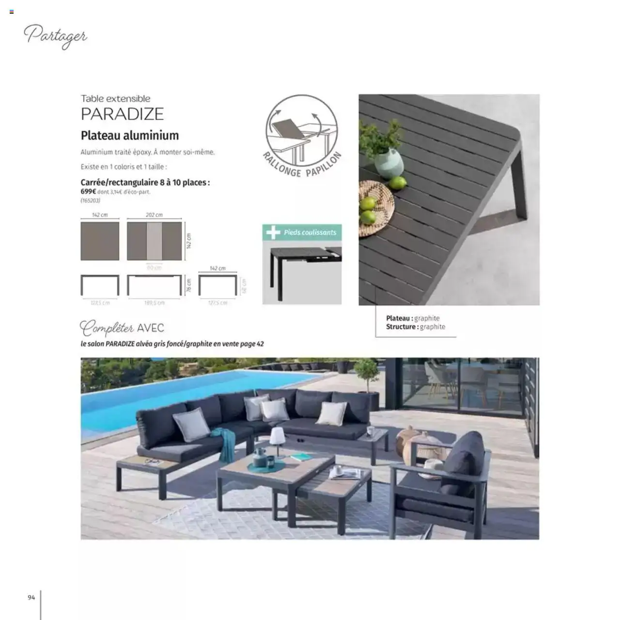  | Page: 94 | Produits: Plateau, Table extensible, Table