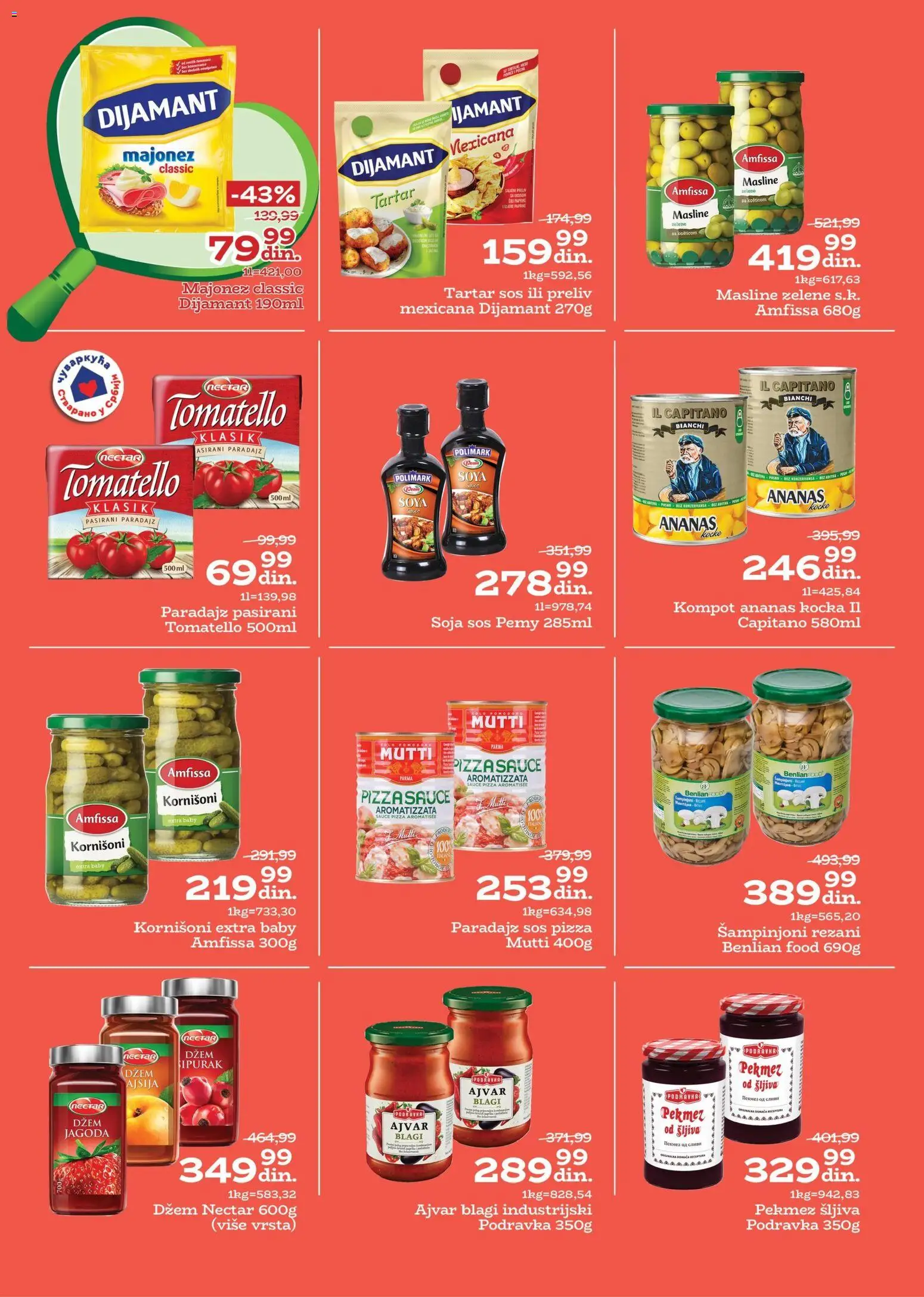 Univerexport katalog - važi od 27.10.2025 | Strana: 14 | Proizvode: Ananas, Majonez, Jagoda, Šampinjoni