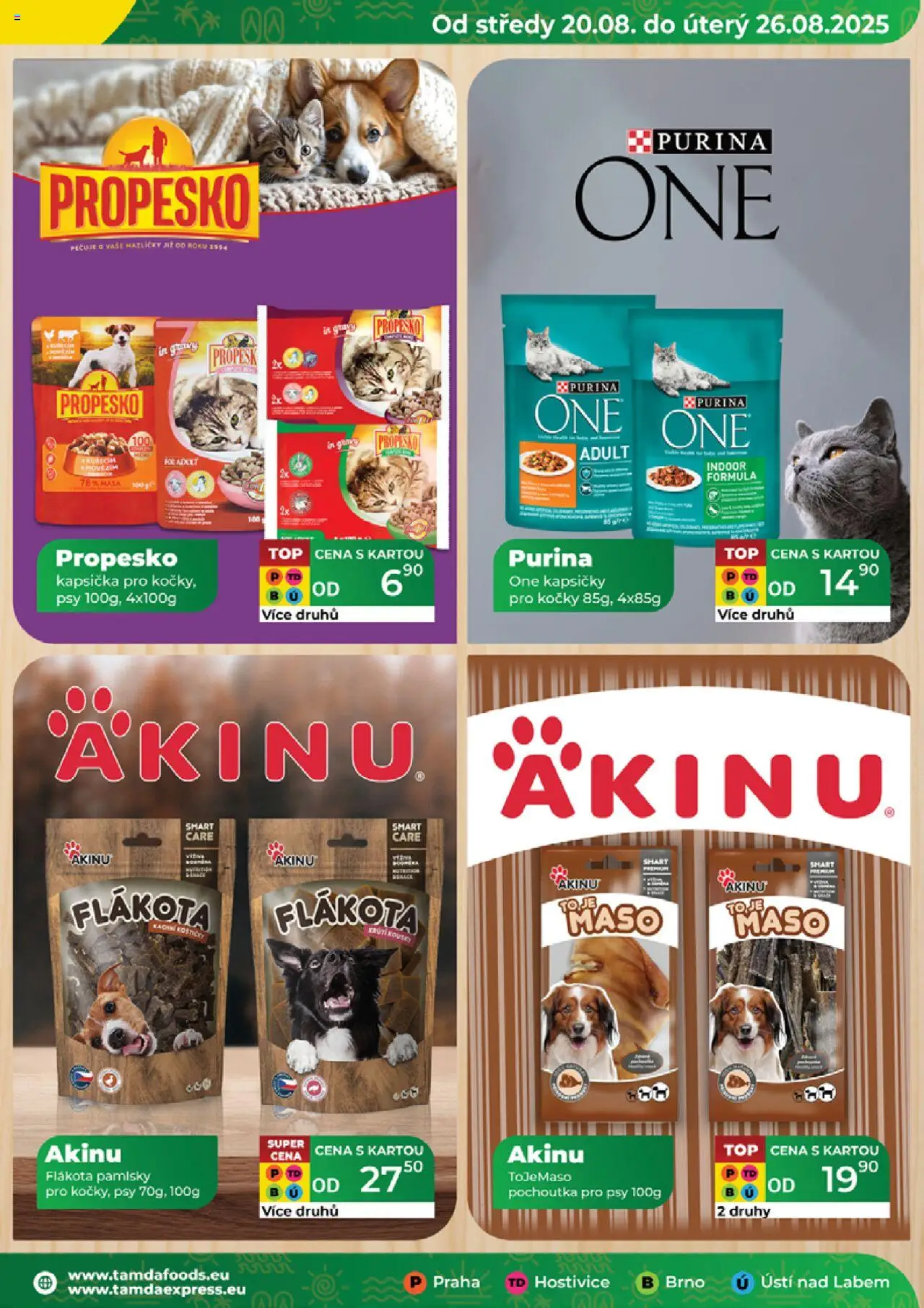 Tamda Foods leták od 20.08.2025 | Strana: 23 | Produkty: Purina, Propesko, Maso, Pochoutka pro psy
